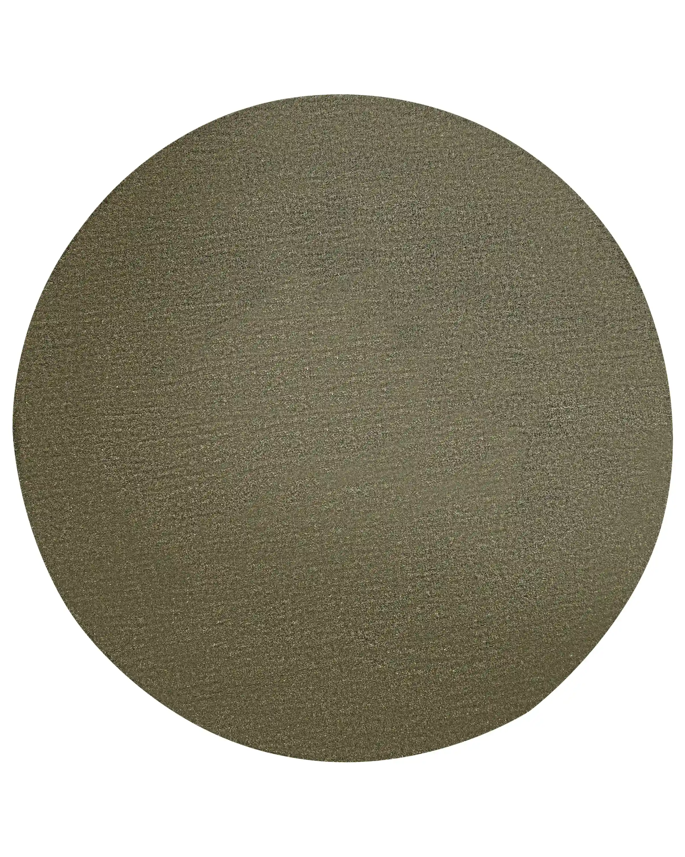 Alfombra VASCO Verde oliva ø 140 cm Lana