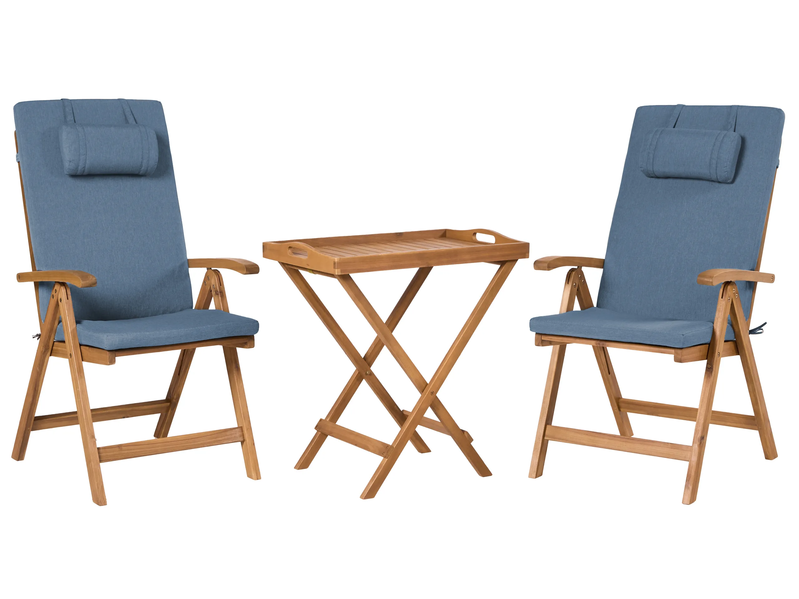 Bistro Set JAVA PREMIUIM Acacia Wood Blue