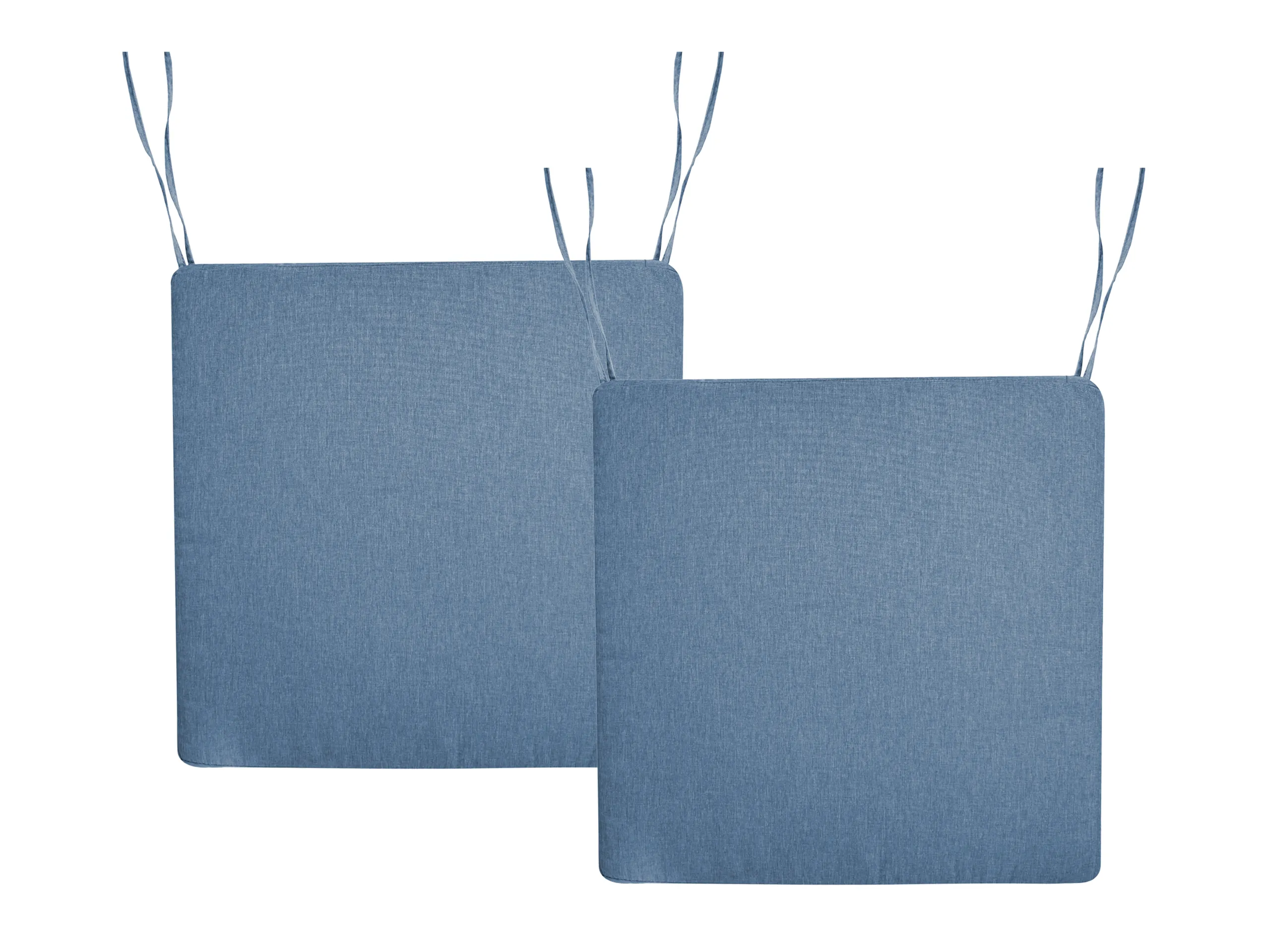 Conjunto de 2 cojines para silla de jardín SASSARI PREMIUM 46 x 46 cm Azul