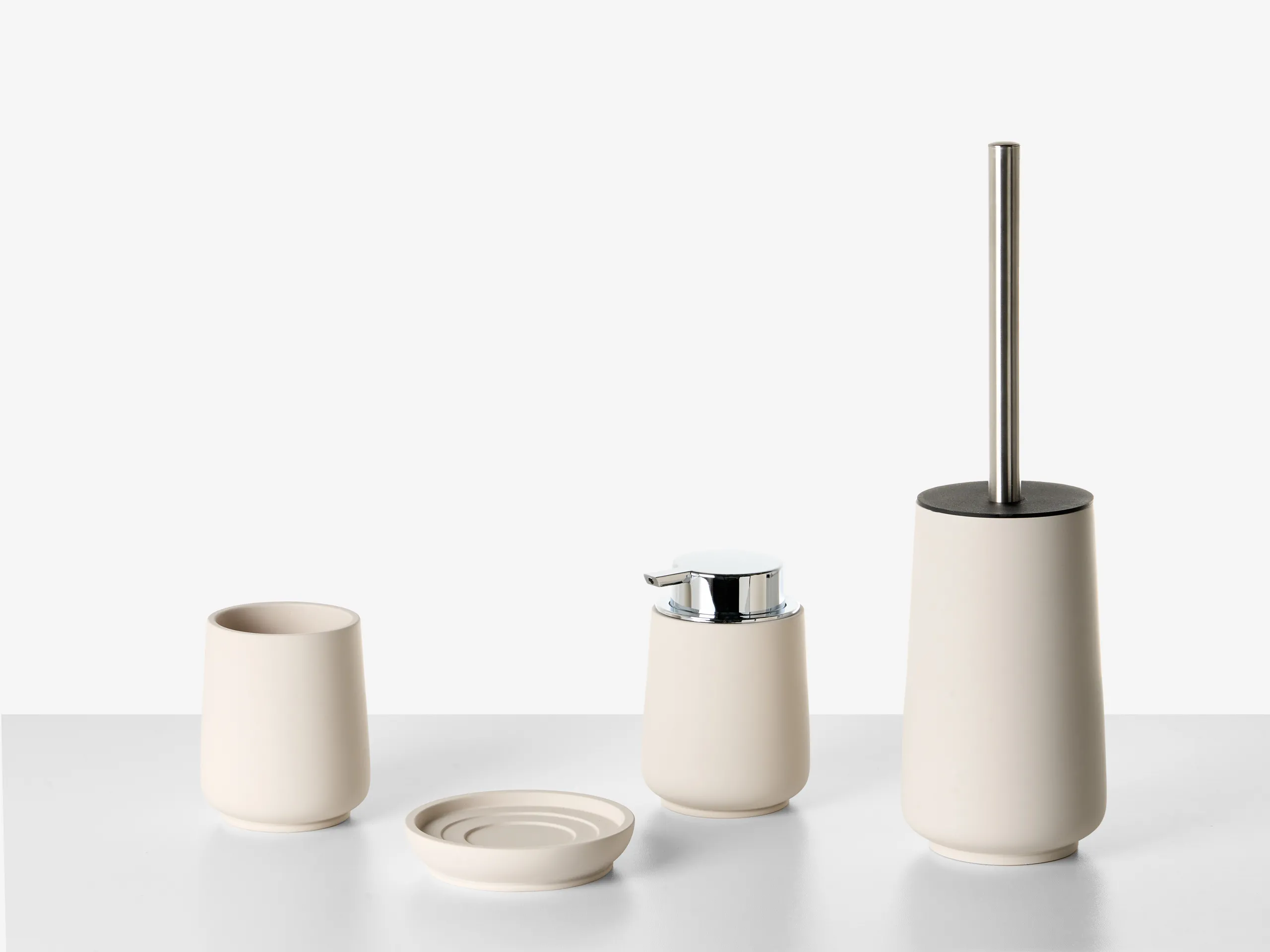 Conjunto de 4 accesorios de baño SUCHES Beige