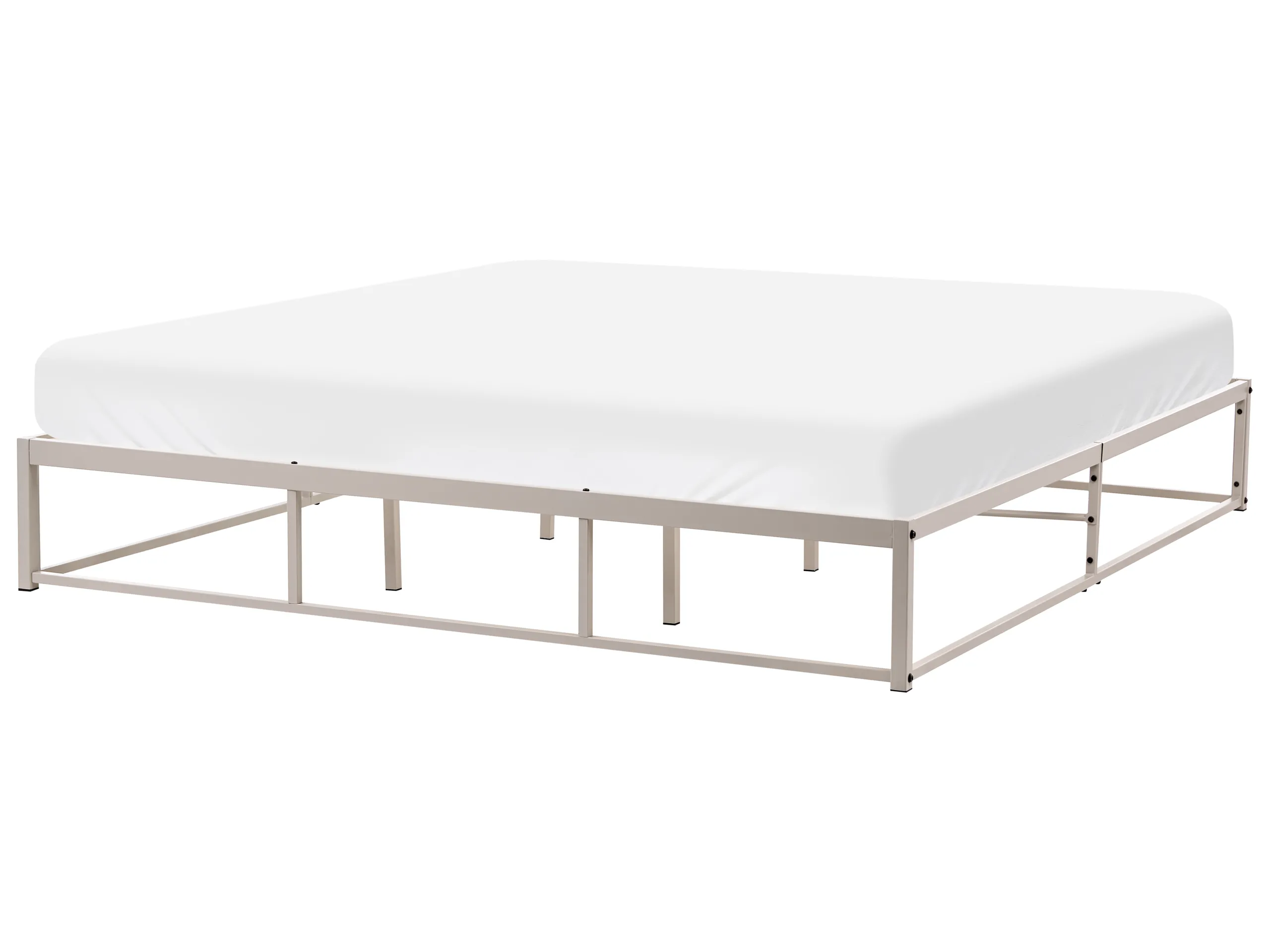 Bed without Headboard Metal VIRY 180 x 200 cm (EU Super King) Light Beige