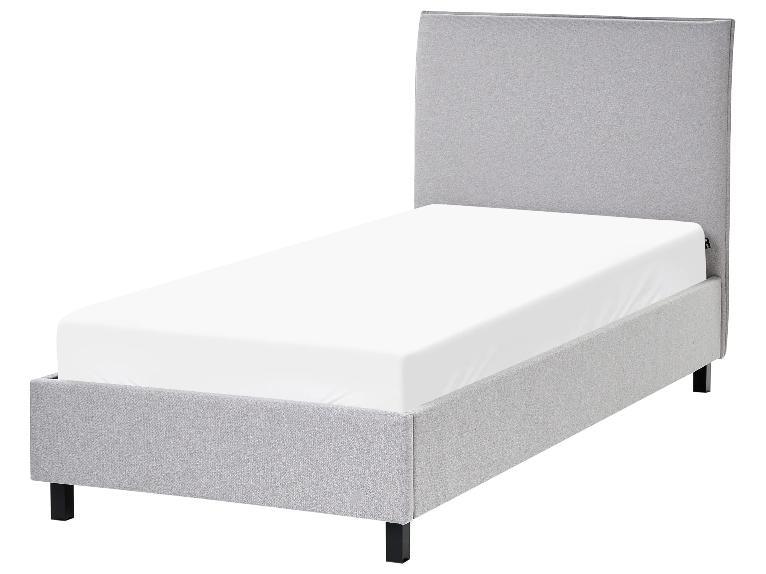 Cama Tela SENNEZ 90 x 200 cm Gris claro
