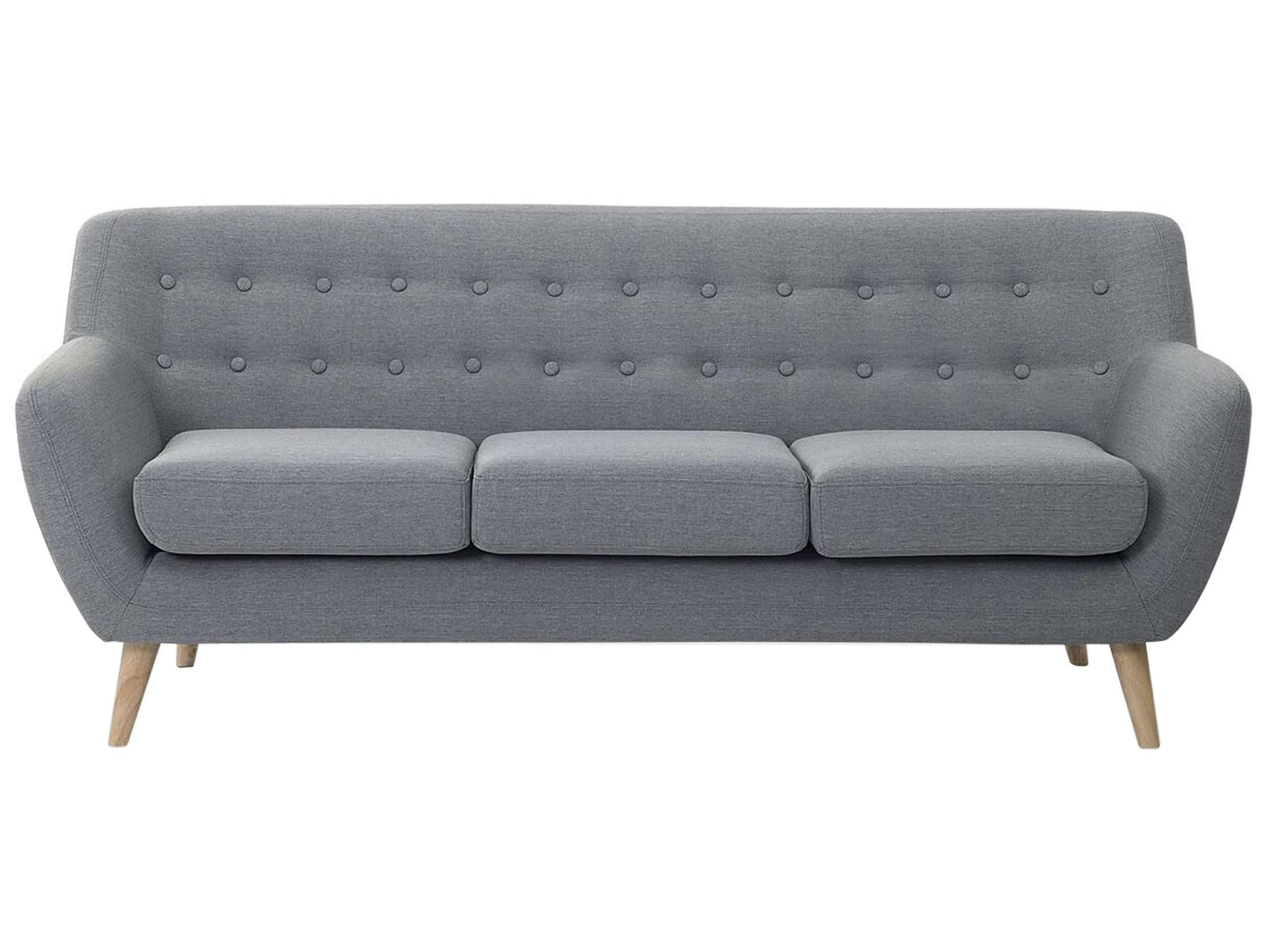 Sofa 3 Seater MOTALA Fabric Light Grey