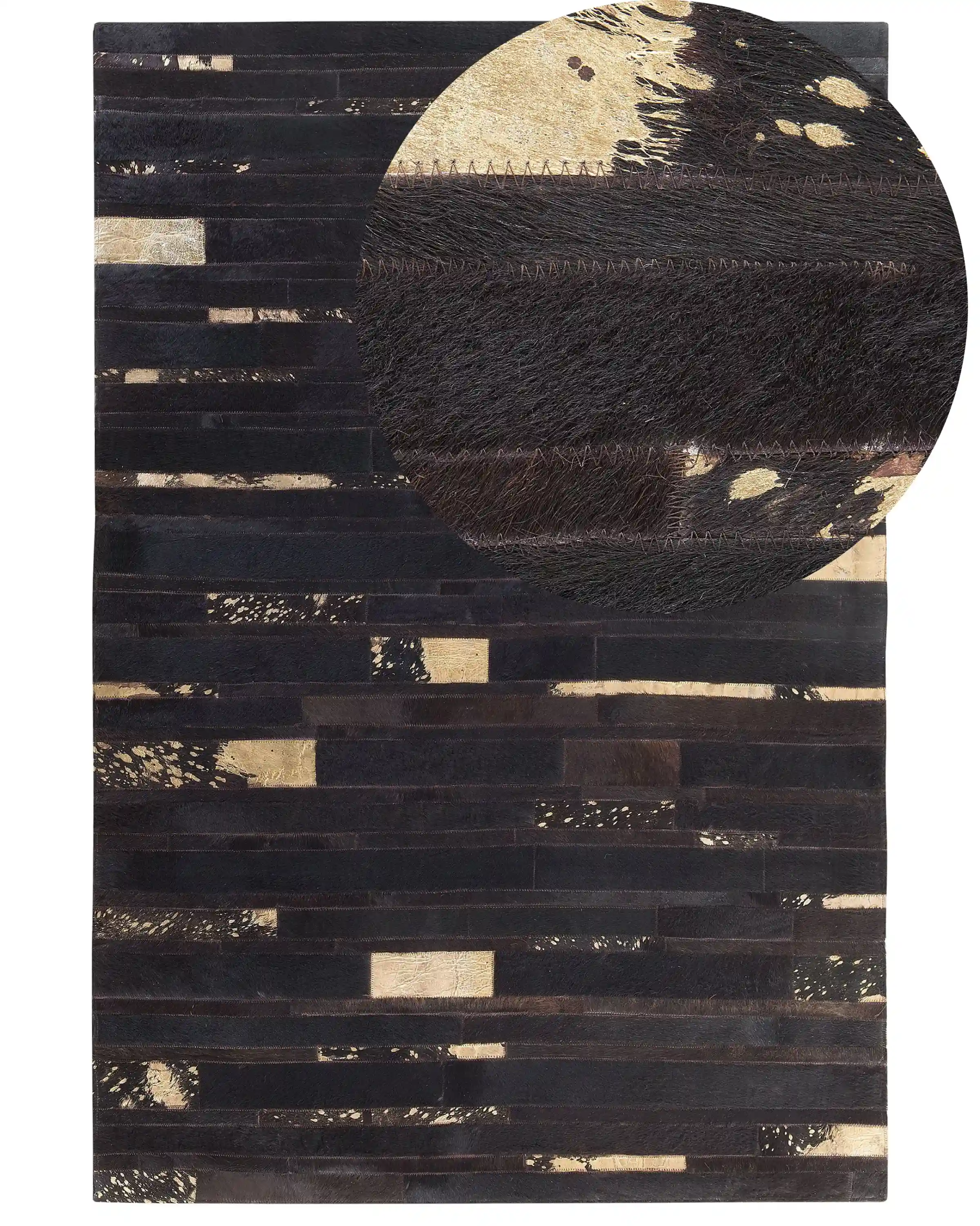 Alfombra ARTVIN Marrón 140 x 200 cm Piel