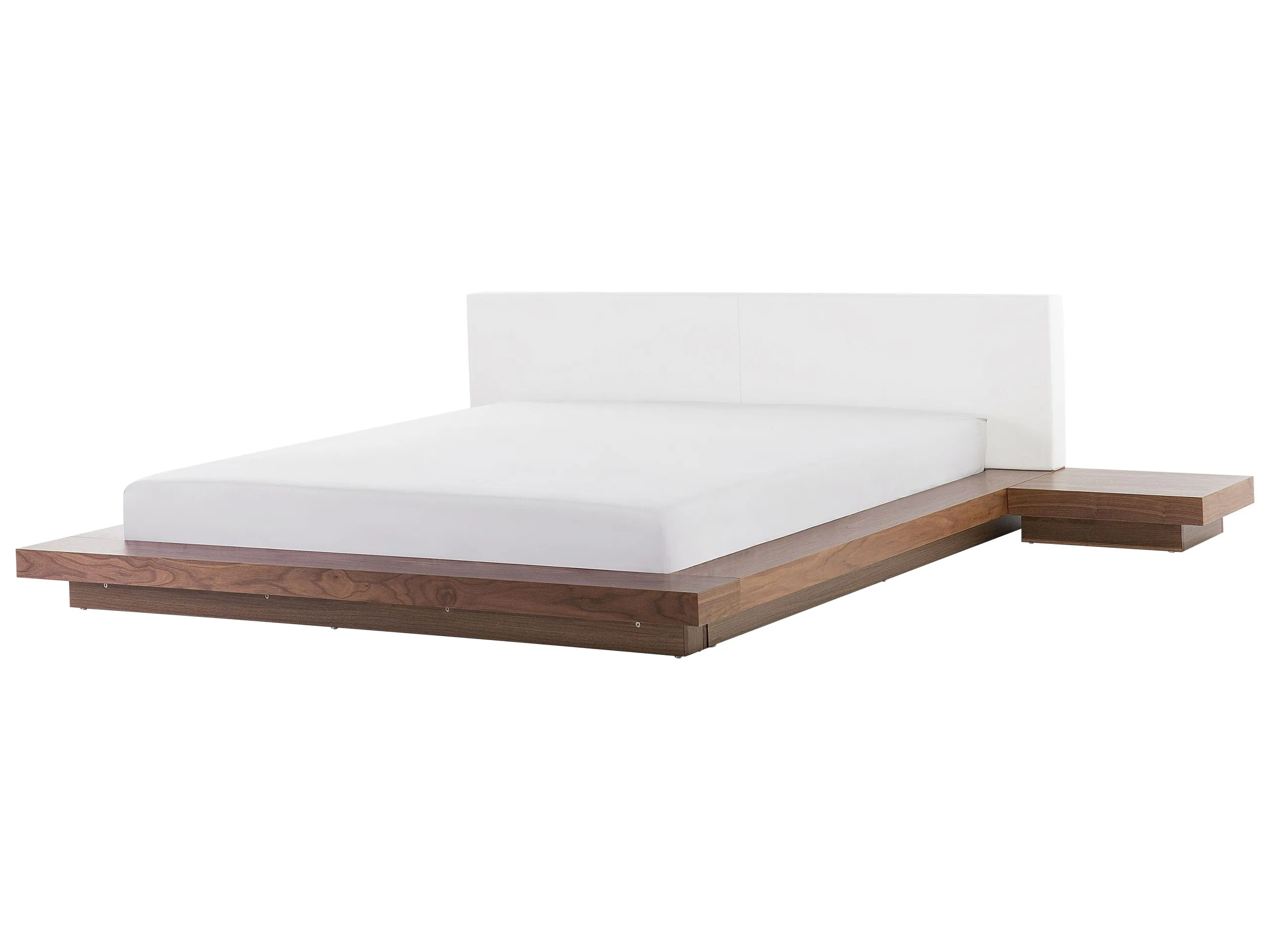 Cama de agua Piel sintética ZEN 180 x 200 cm Fresno marrón