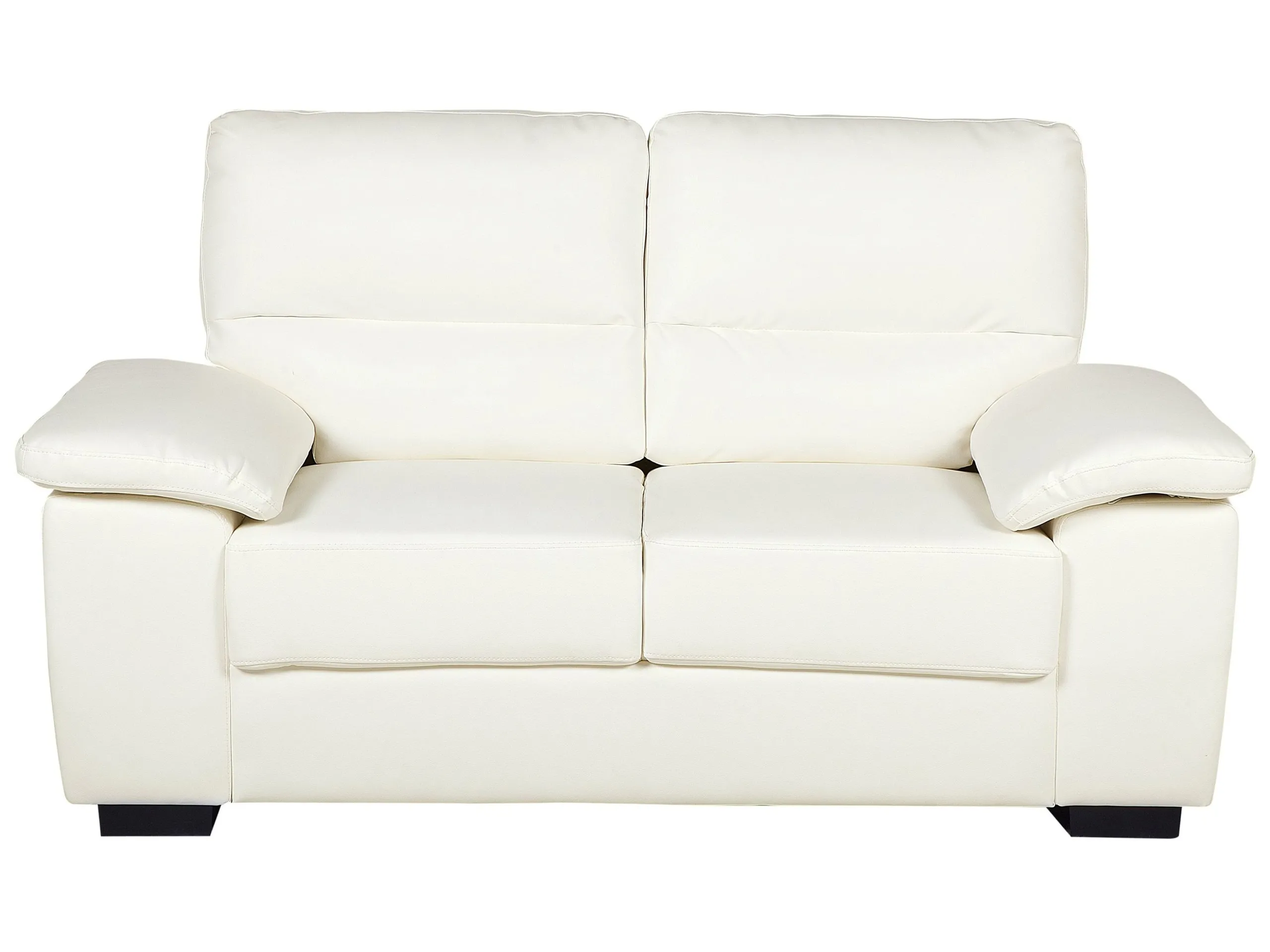 Sofa 2 Seater VOGAR Faux Leather Off-White