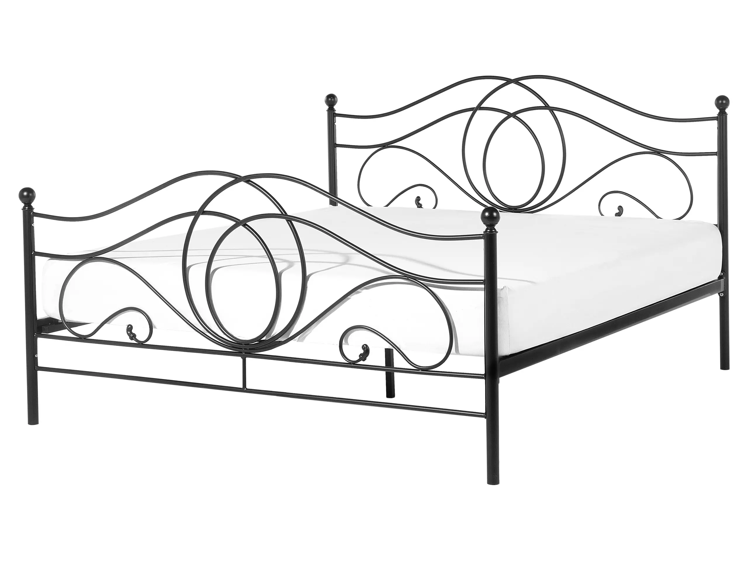 Cama Metal LYRA 160 x 200 cm Negro