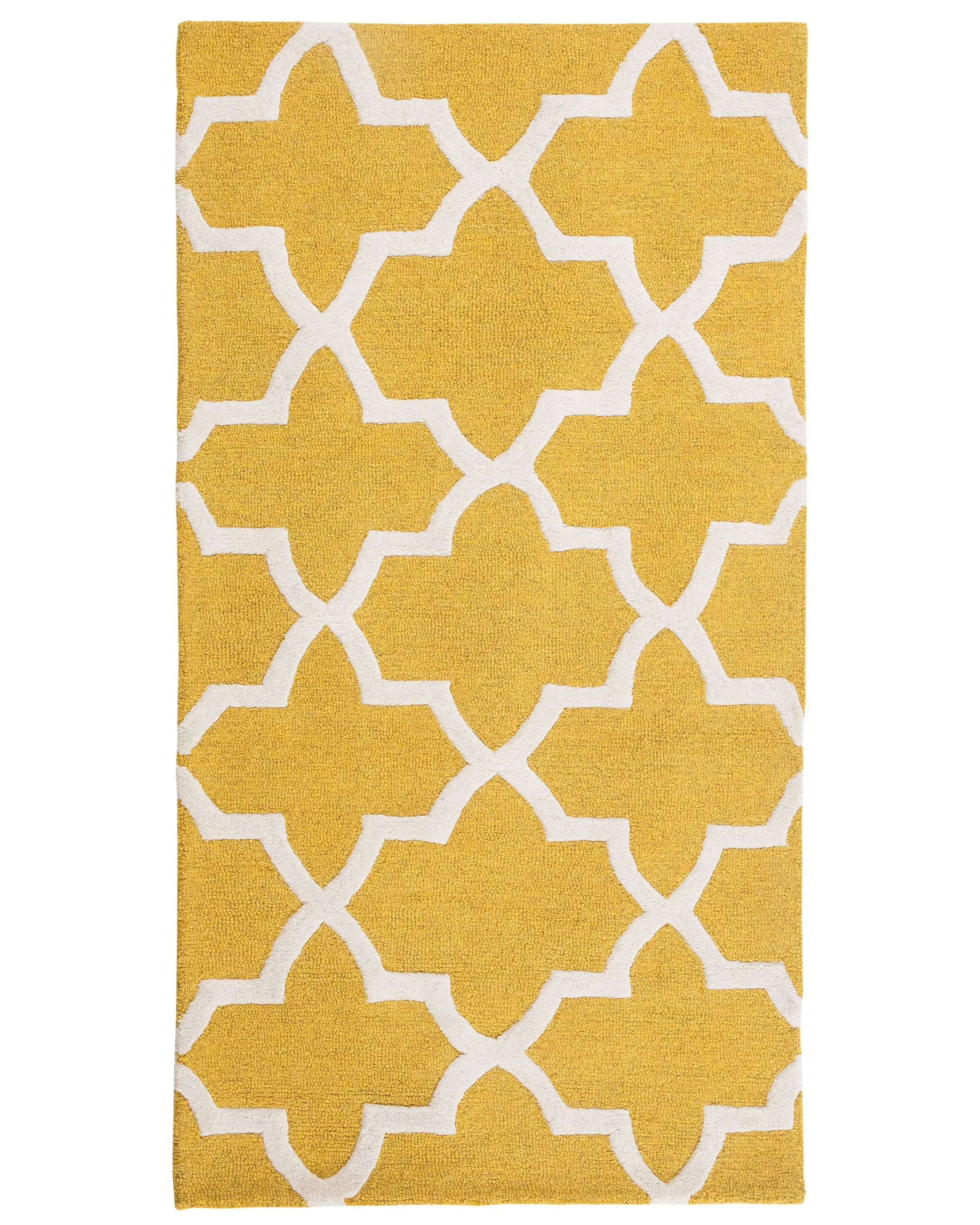 Alfombra SILVAN Amarillo 80 x 150 cm Lana