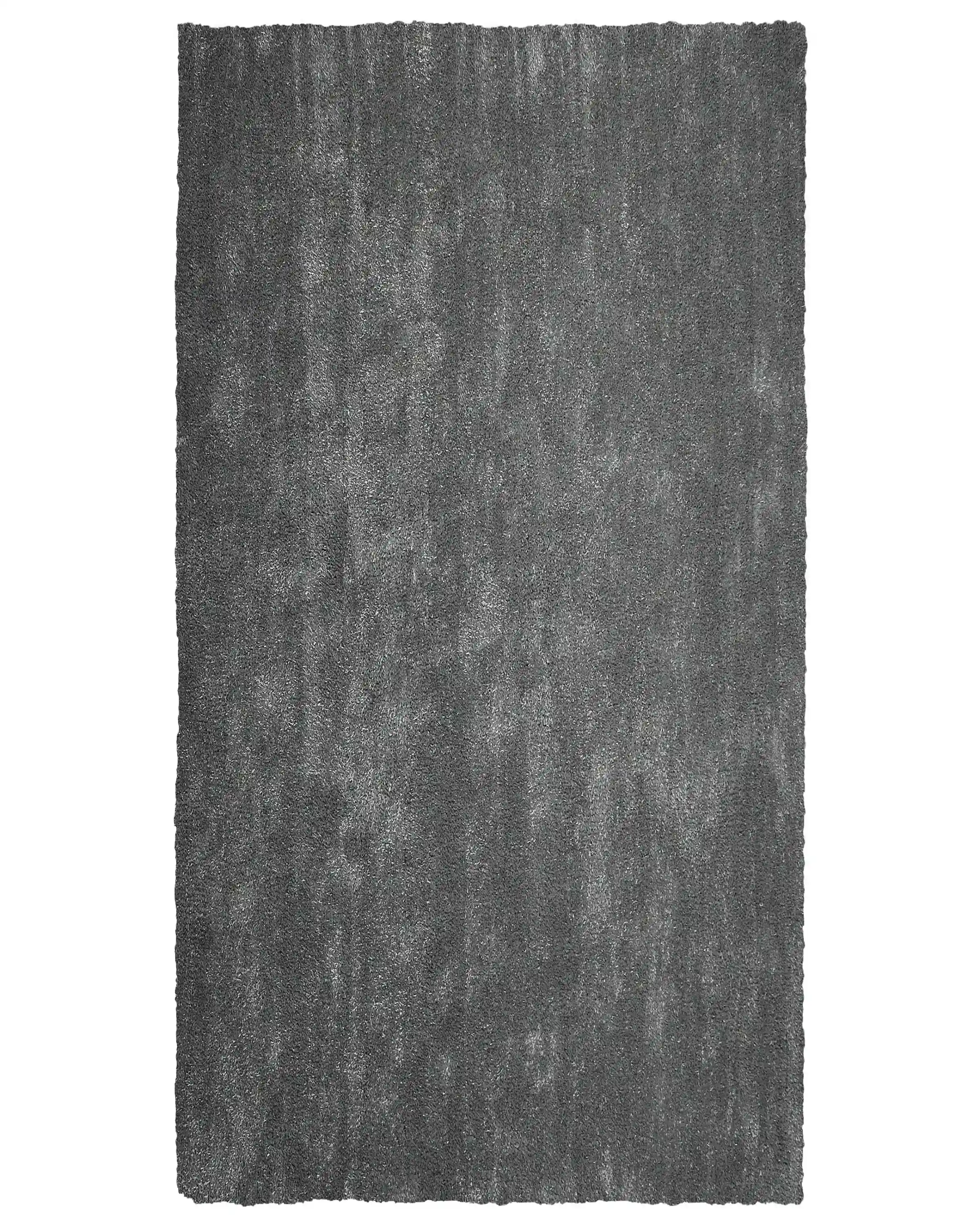 Alfombra de pelo largo DEMRE Gris oscuro 80 x 150 cm