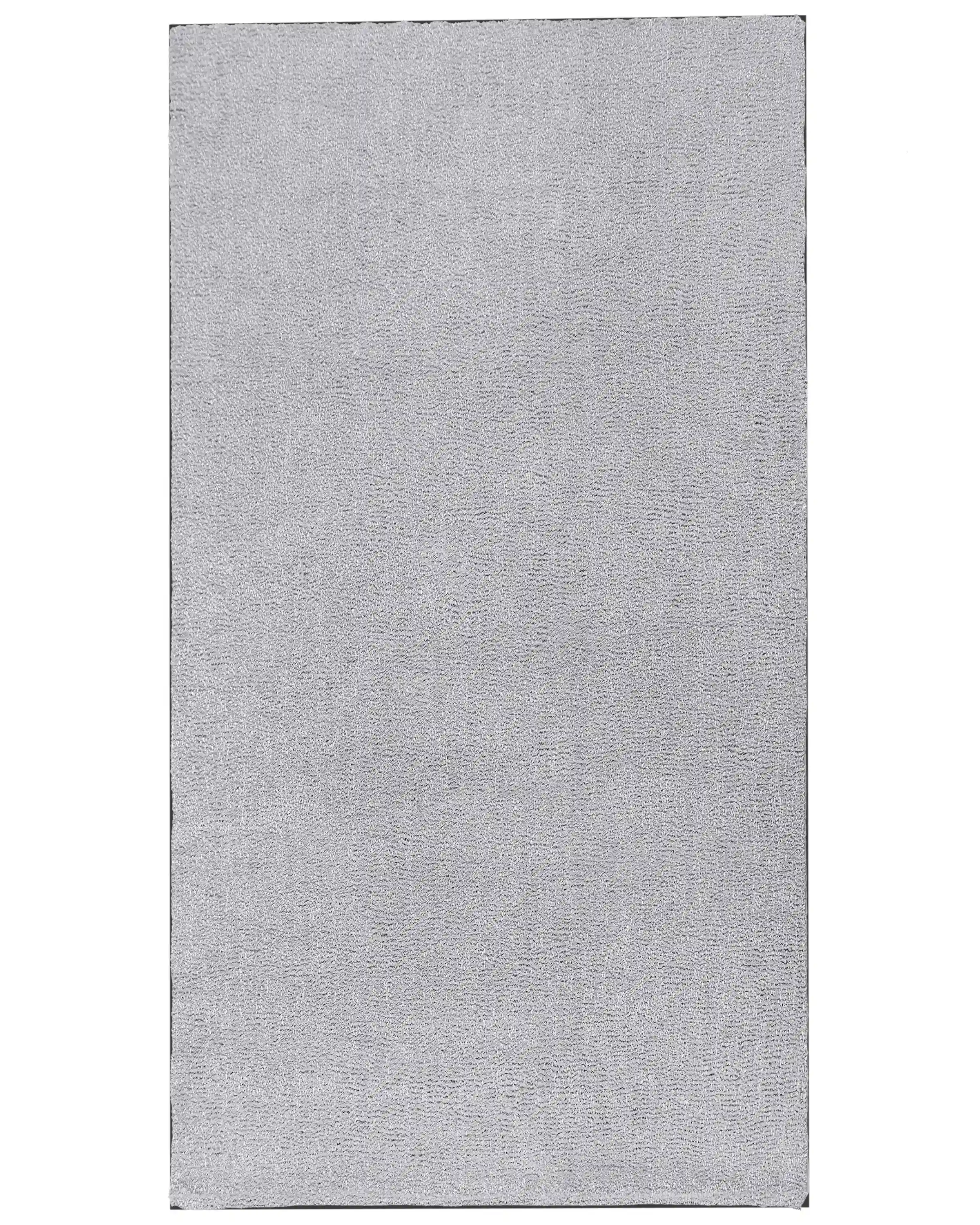 Alfombra de pelo largo DEMRE Gris claro 80 x 150 cm