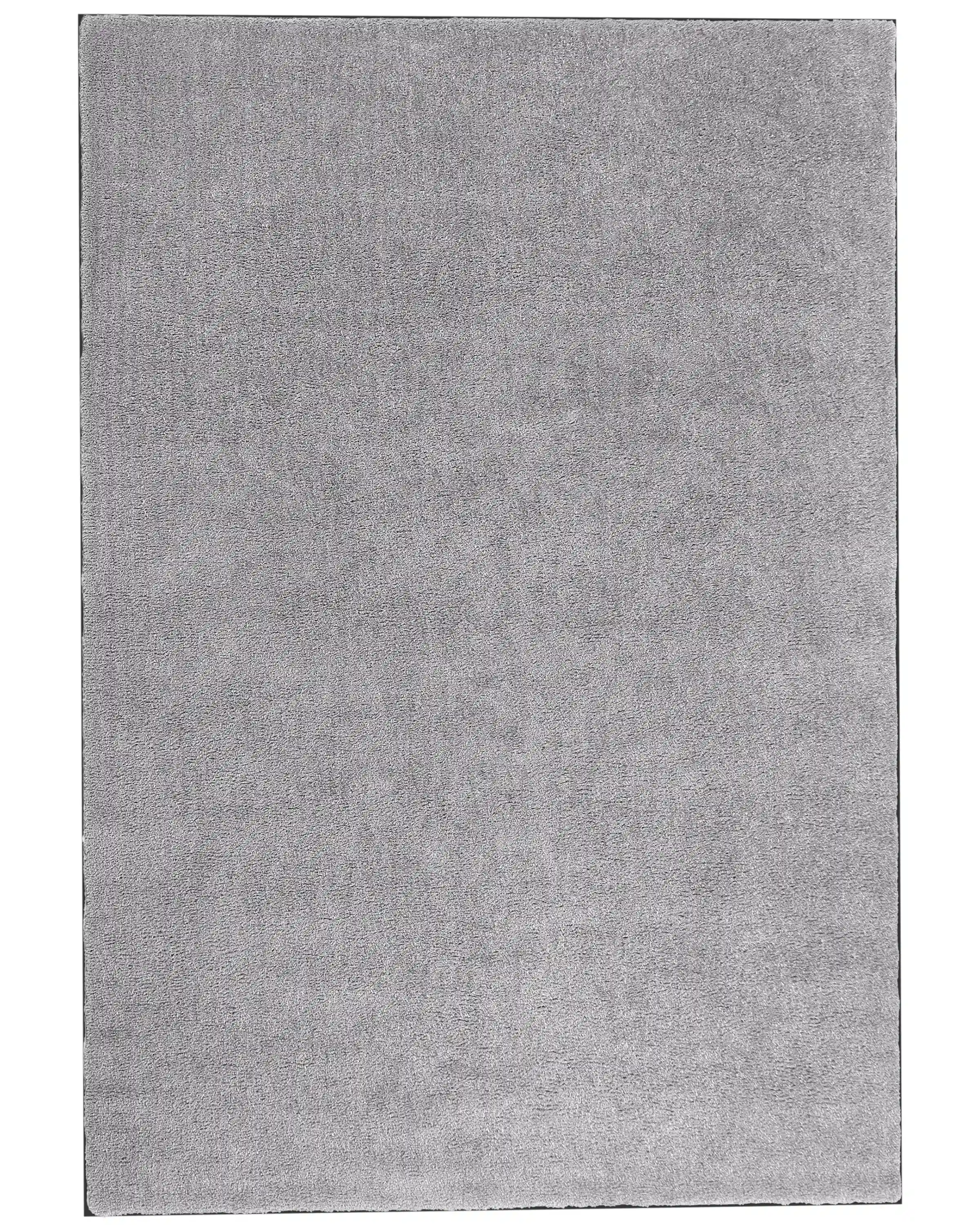 Alfombra de pelo largo DEMRE Gris claro 140 x 200 cm
