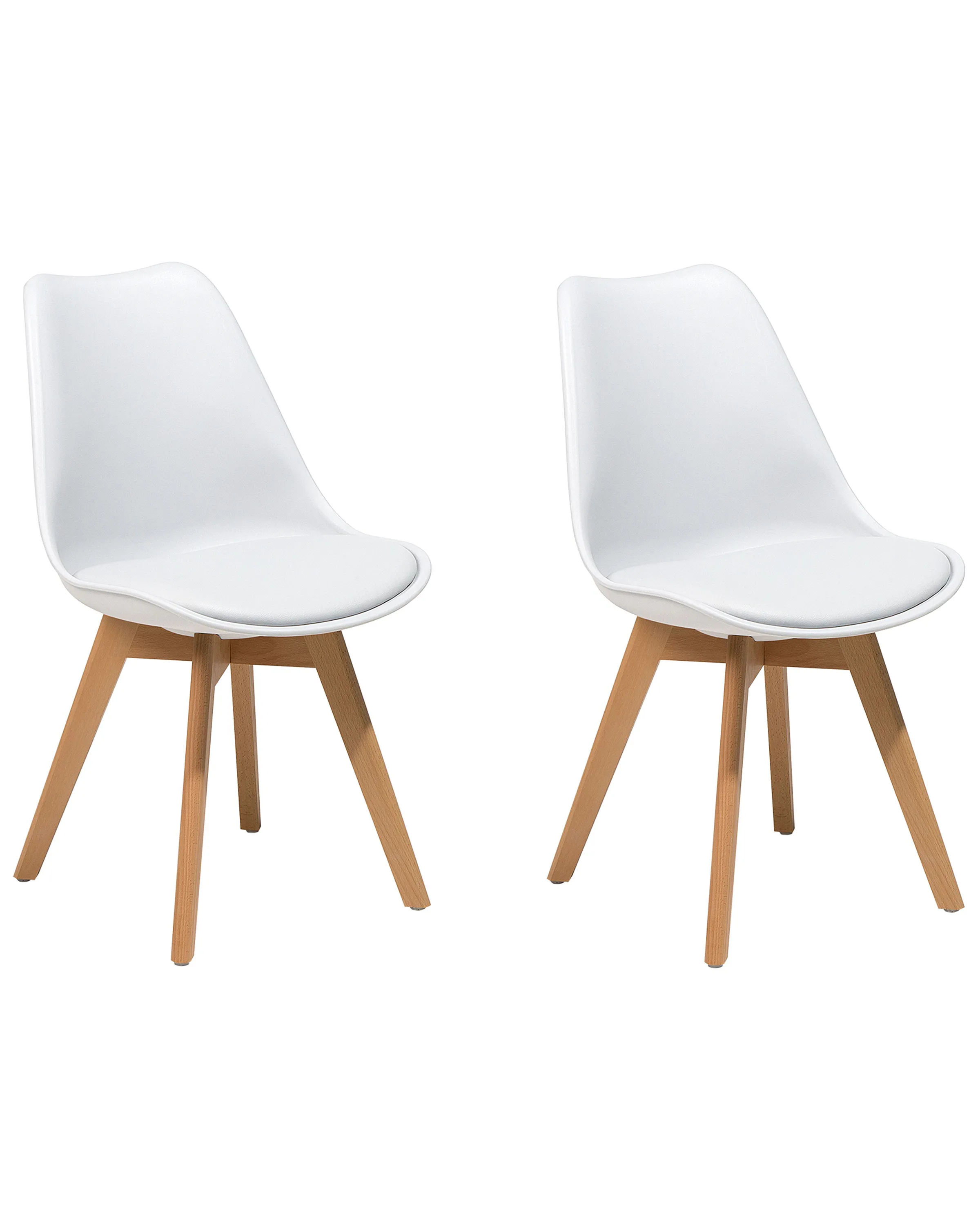 Conjunto de 2 sillas de comedor DAKOTA II Blanco