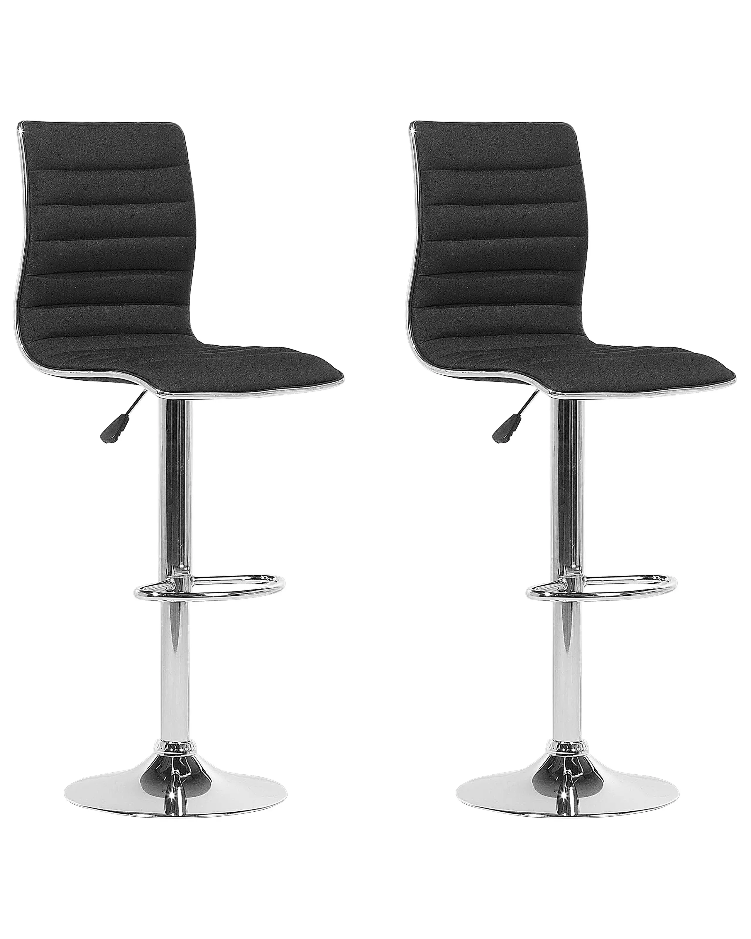 Conjunto de 2 sillas de bar LUCERNE giratoria Negro