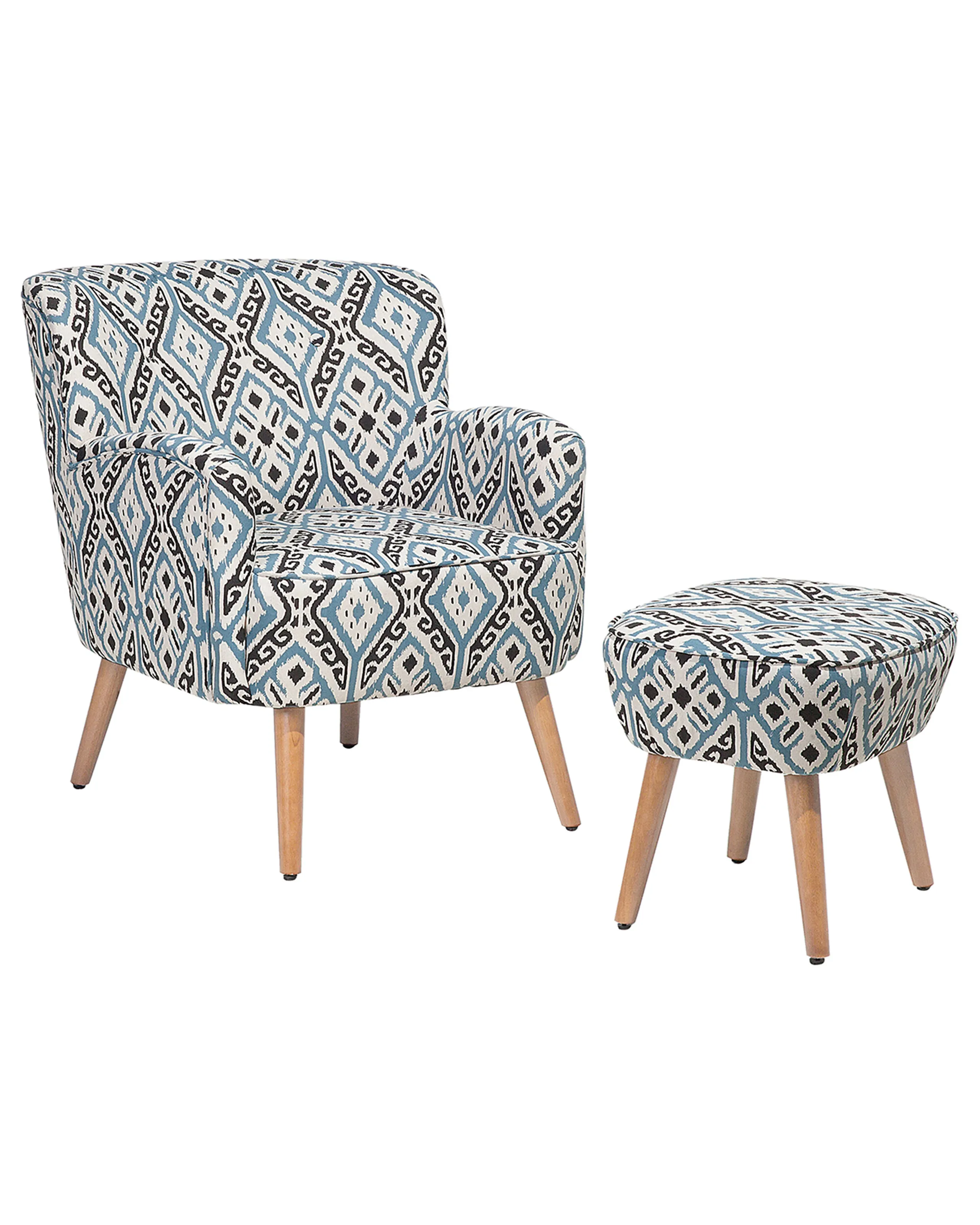 Sillón TUMBA con reposapiés Tela Multicolor