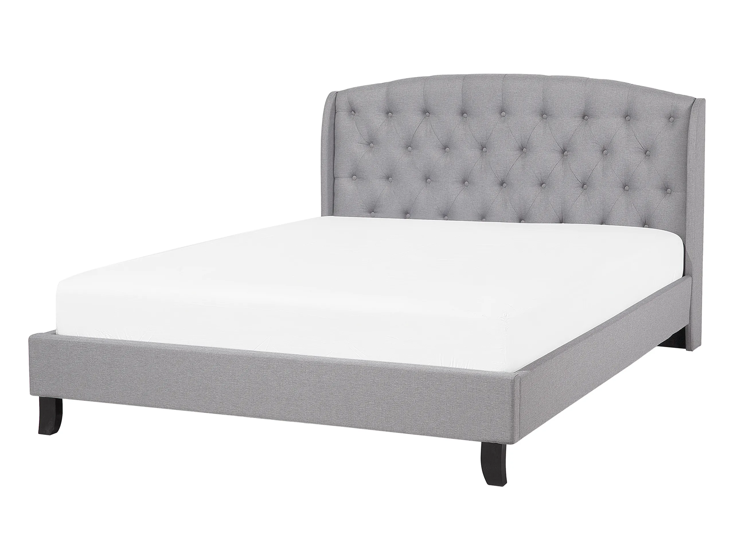 Cama Tela BORDEAUX 140 x 200 cm Gris claro
