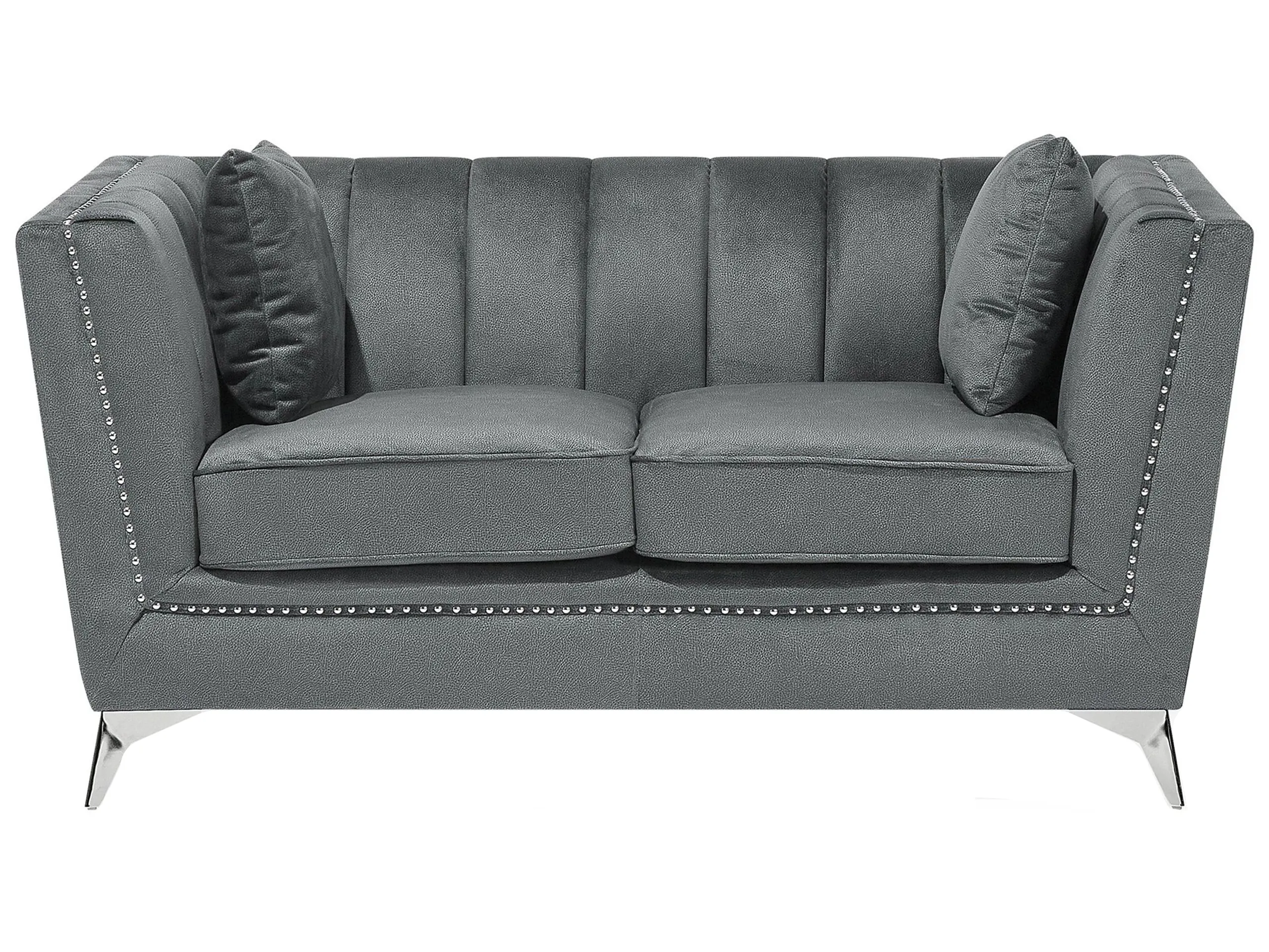 Sofa 2 Seater GAULA Velvet Grey