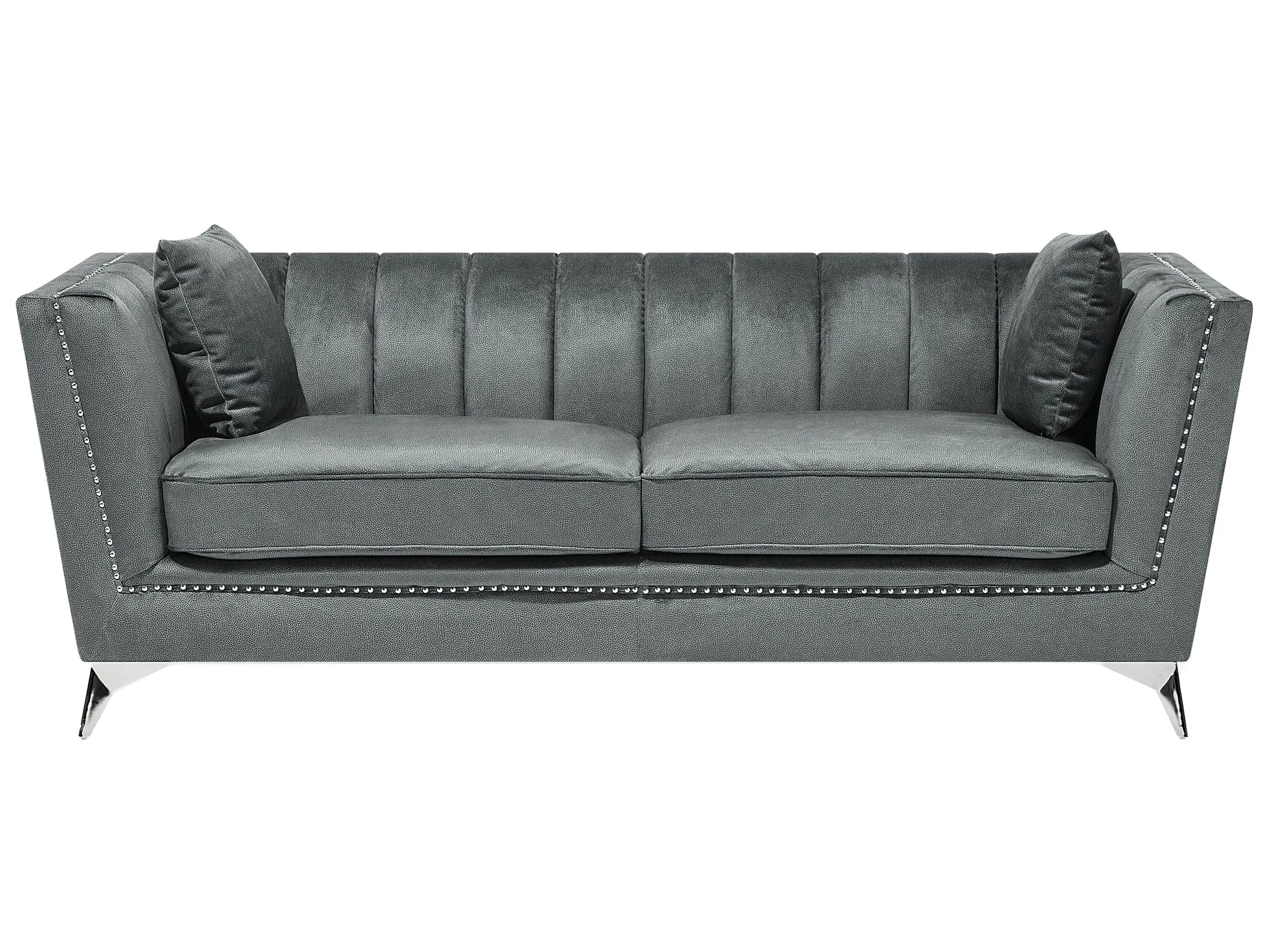 Sofa 3 Seater GAULA Velvet Grey