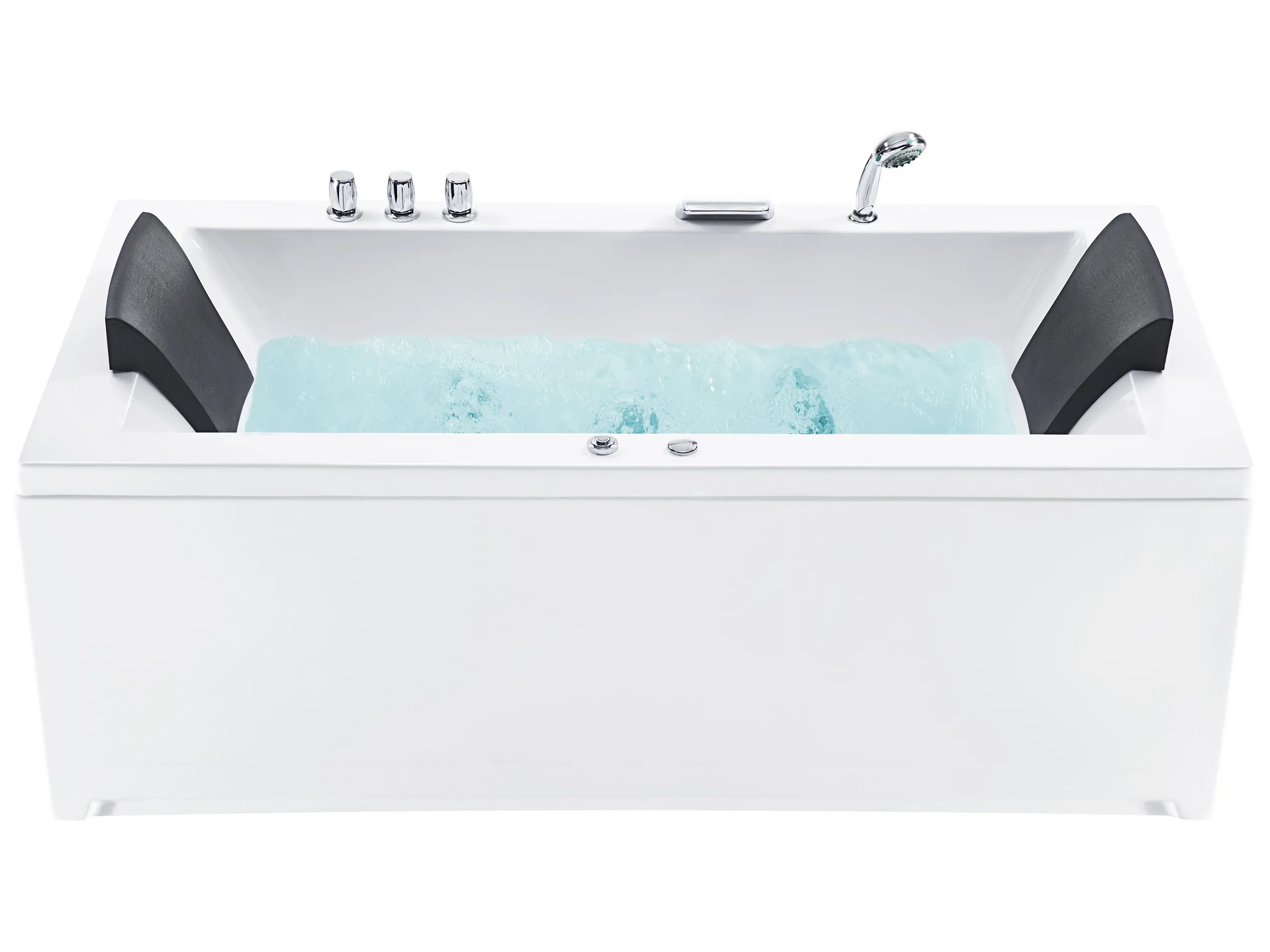 Bañera de hidromasaje LED esquinera VARADERO Derecha 183 x 90 cm Blanco