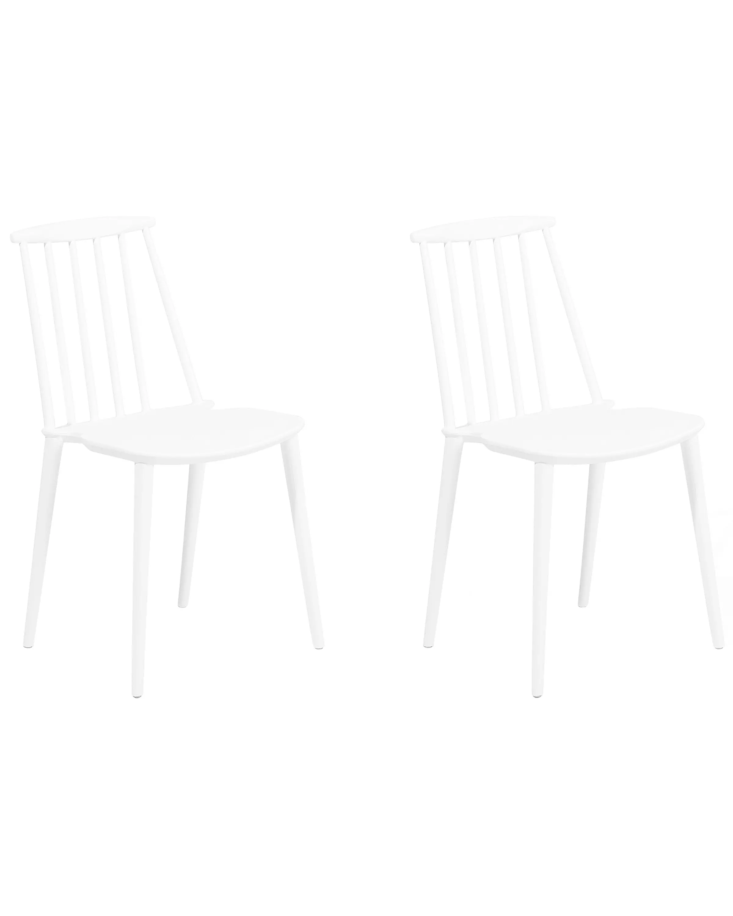 Conjunto de 2 sillas de comedor VENTNOR Blanco