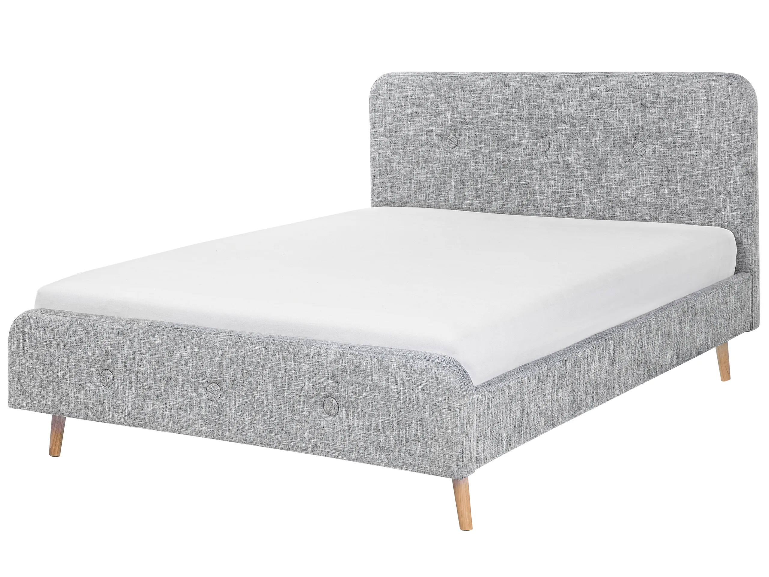Cama Tela RENNES 180 x 200 cm Gris claro