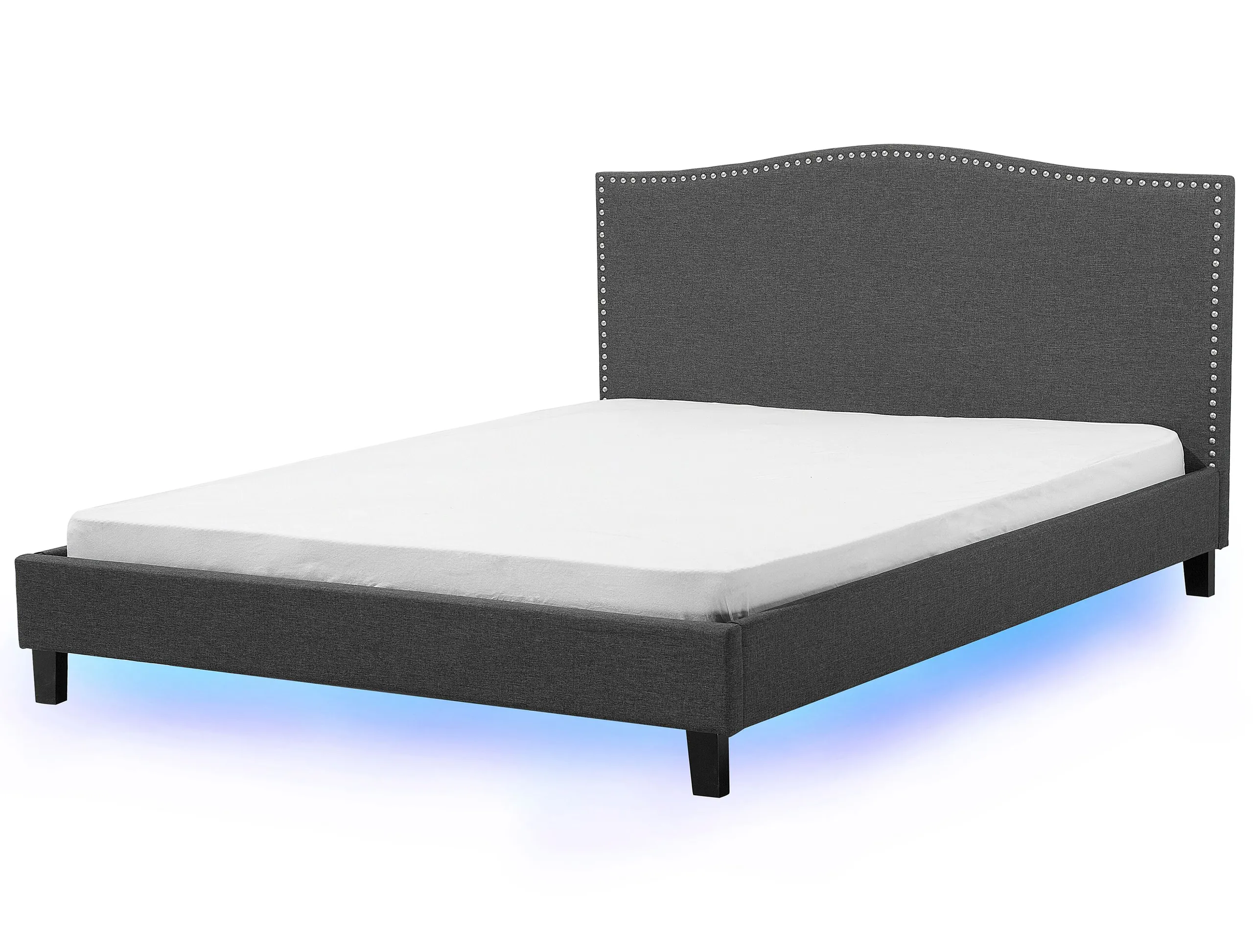Cama Tela MONTPELLIER 180 x 200 cm LED Multicolor