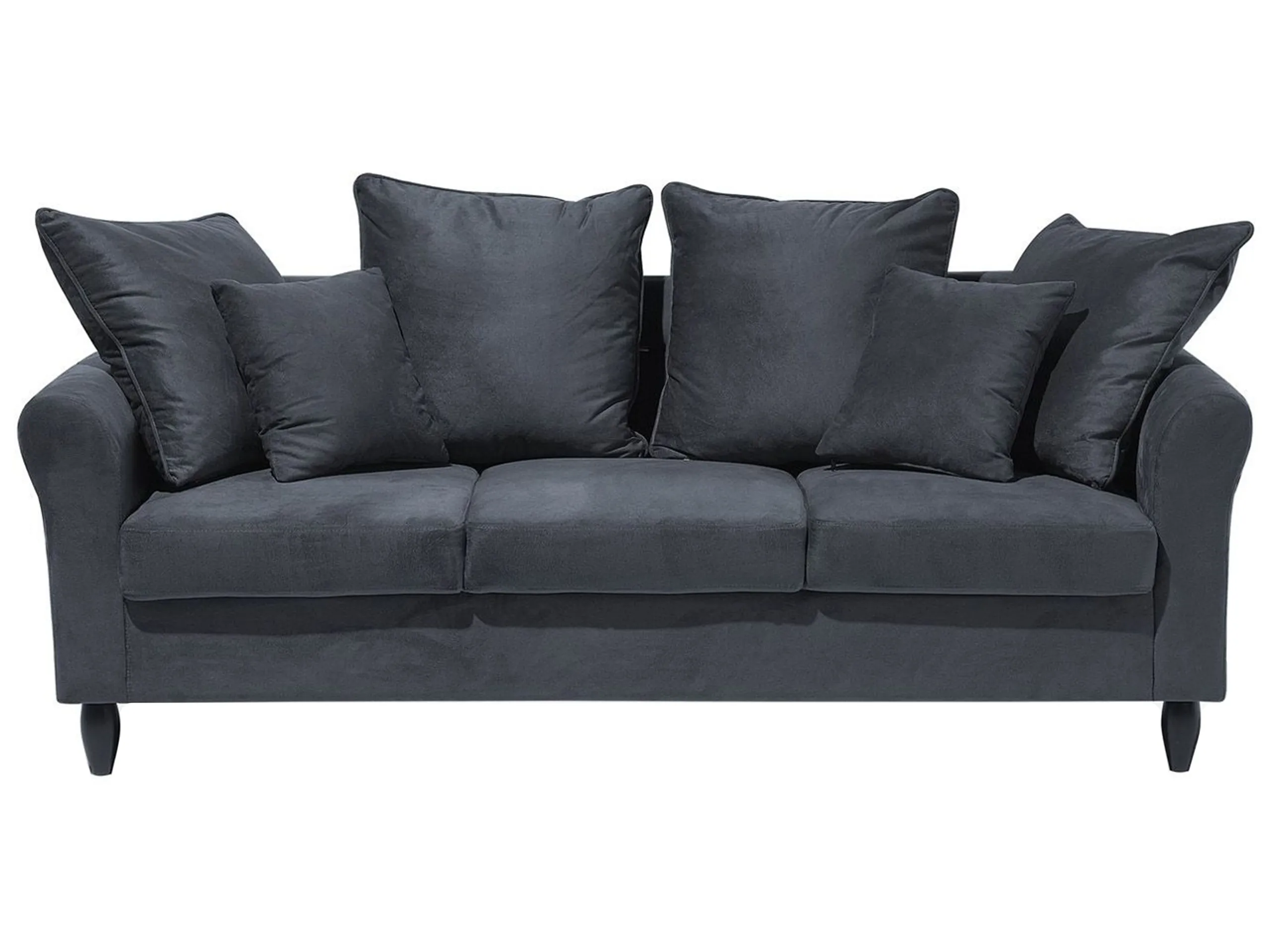 Sofa 3 Seater BORNHOLM Velvet Dark Grey