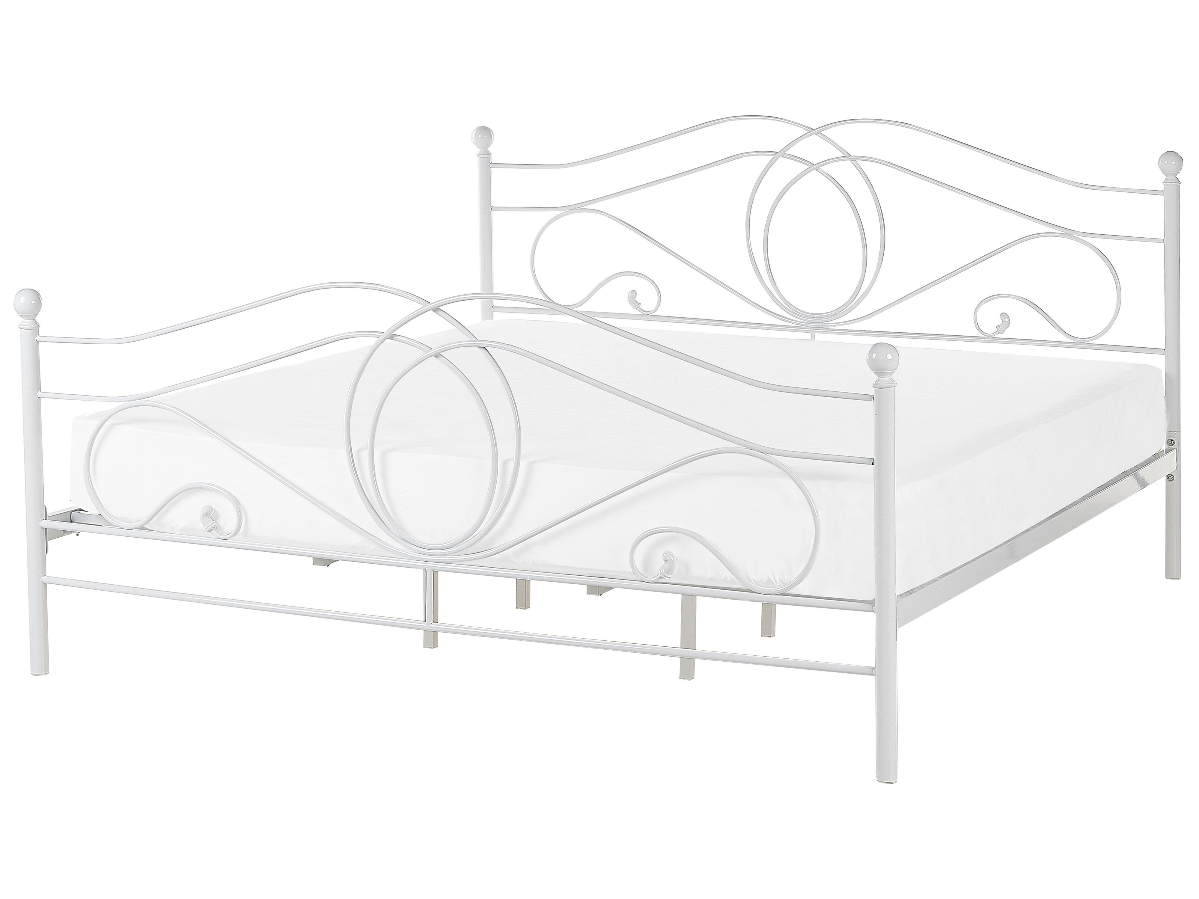 Cama Metal LYRA 180 x 200 cm Blanco
