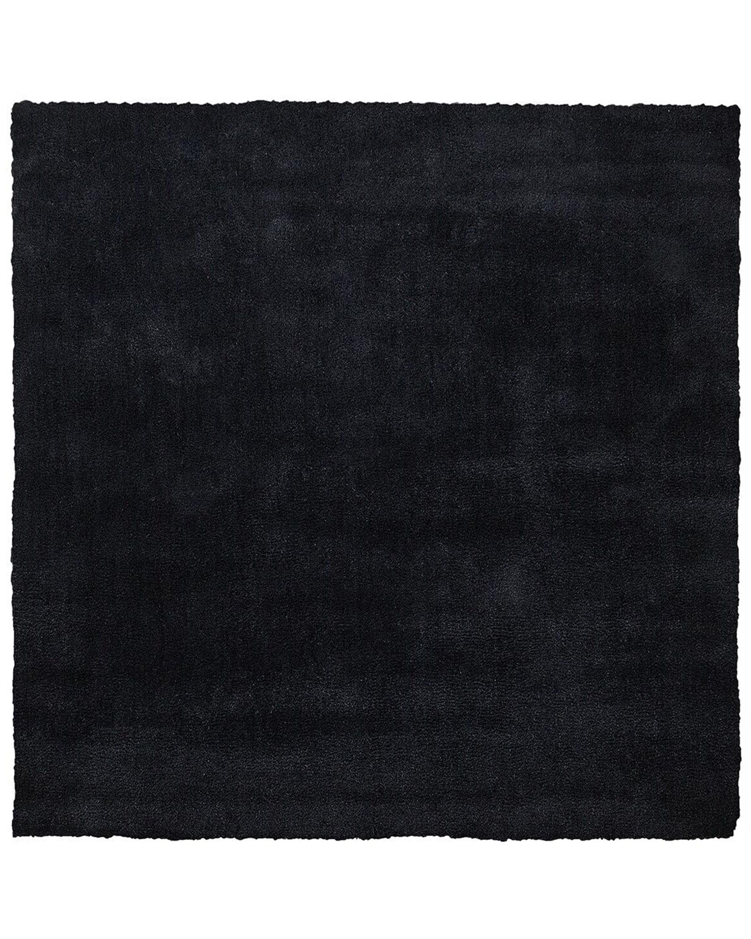 Alfombra de pelo largo DEMRE Negro 200 x 200 cm