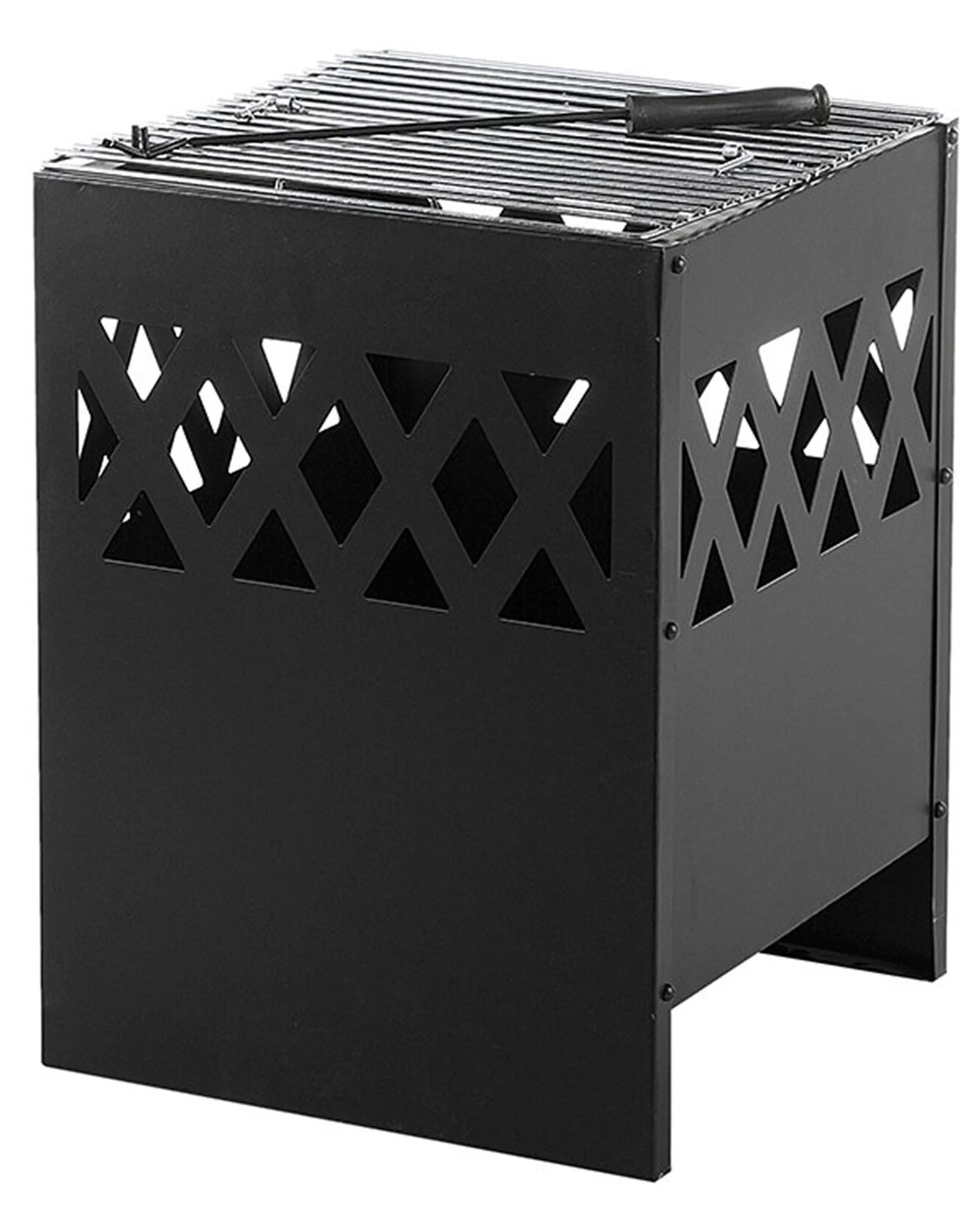 Brasero con parrilla SHIGA Metal Negro
