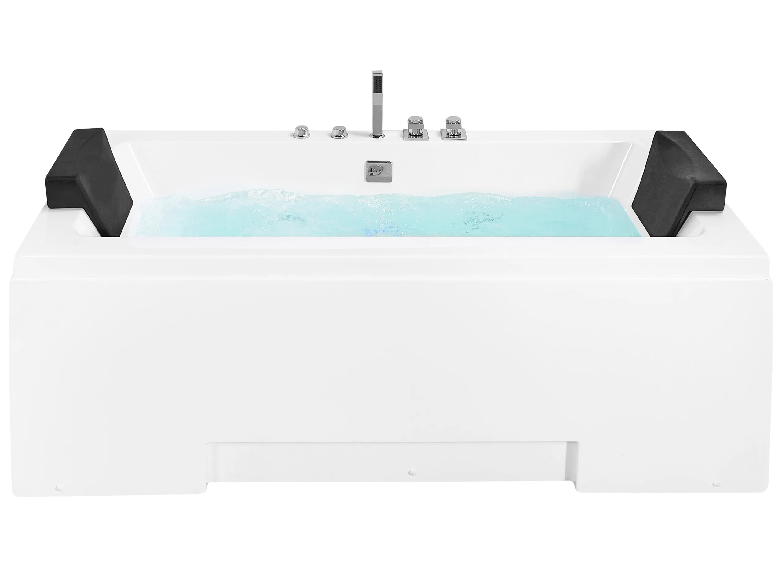 Bañera de hidromasaje LED esquinera GALLEY 170 x 75 cm Blanco