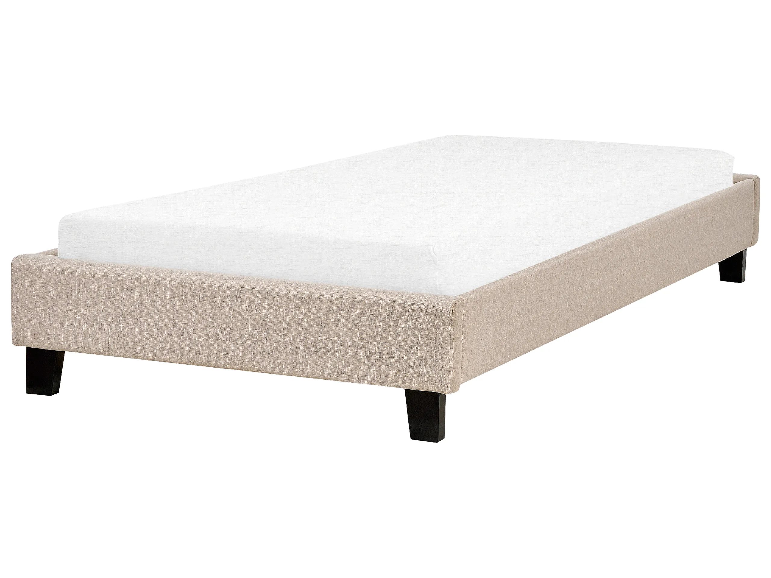 Cama sin cabecero Tela ROANNE 90 x 200 cm Beige