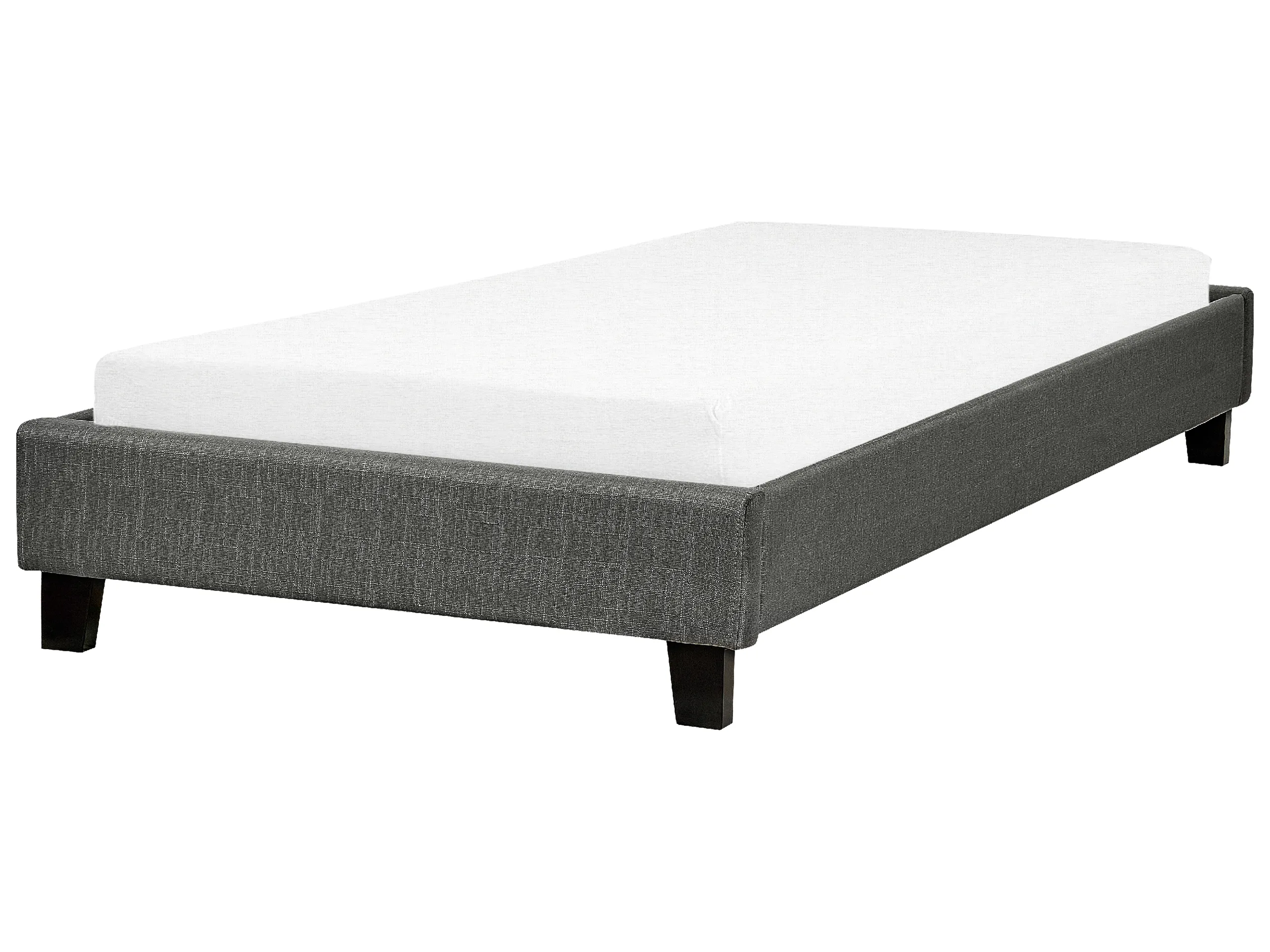 Cama sin cabecero Tela ROANNE 90 x 200 cm Gris