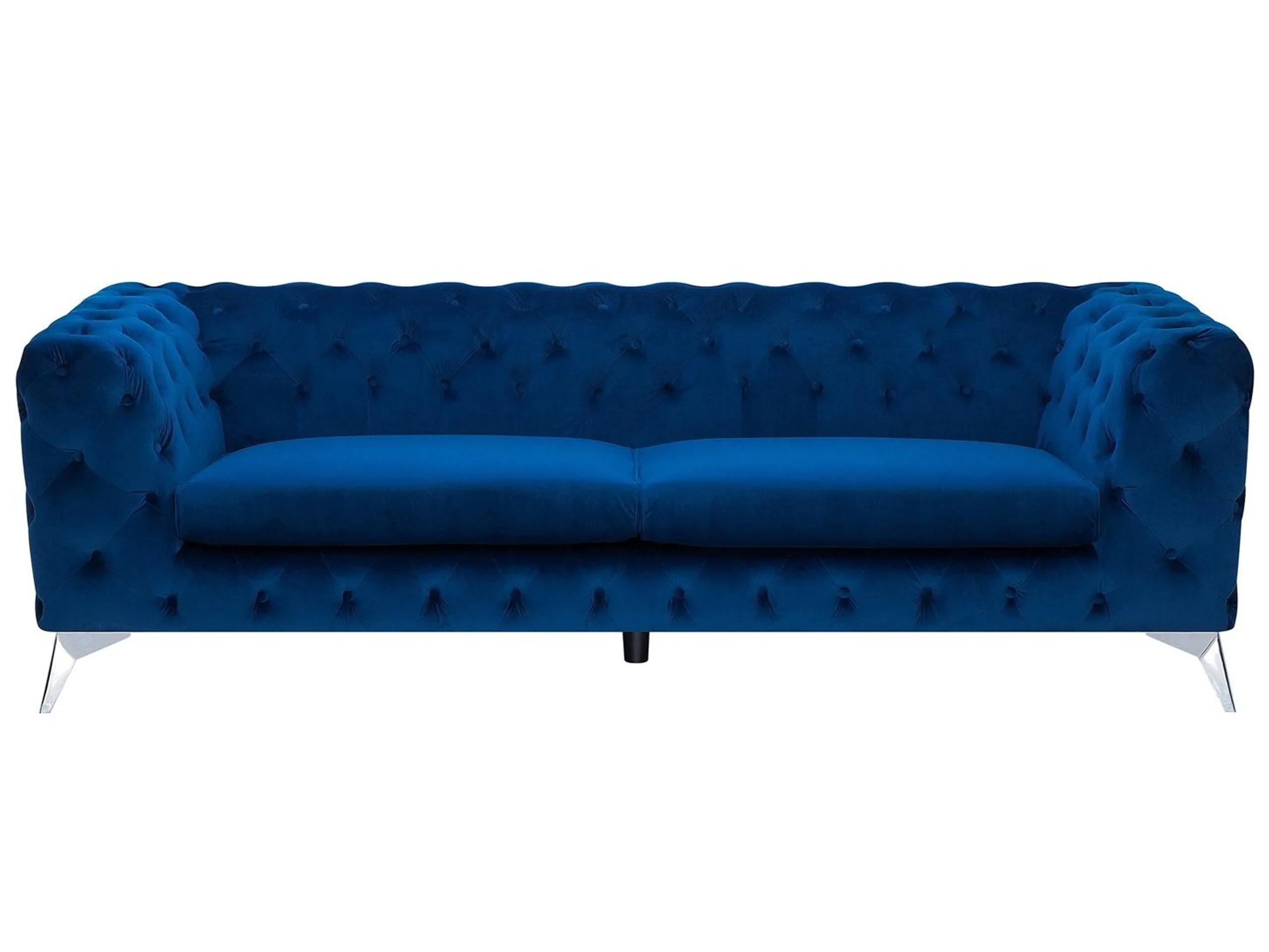 Sofa 3 Seater SOTRA Velvet Navy Blue