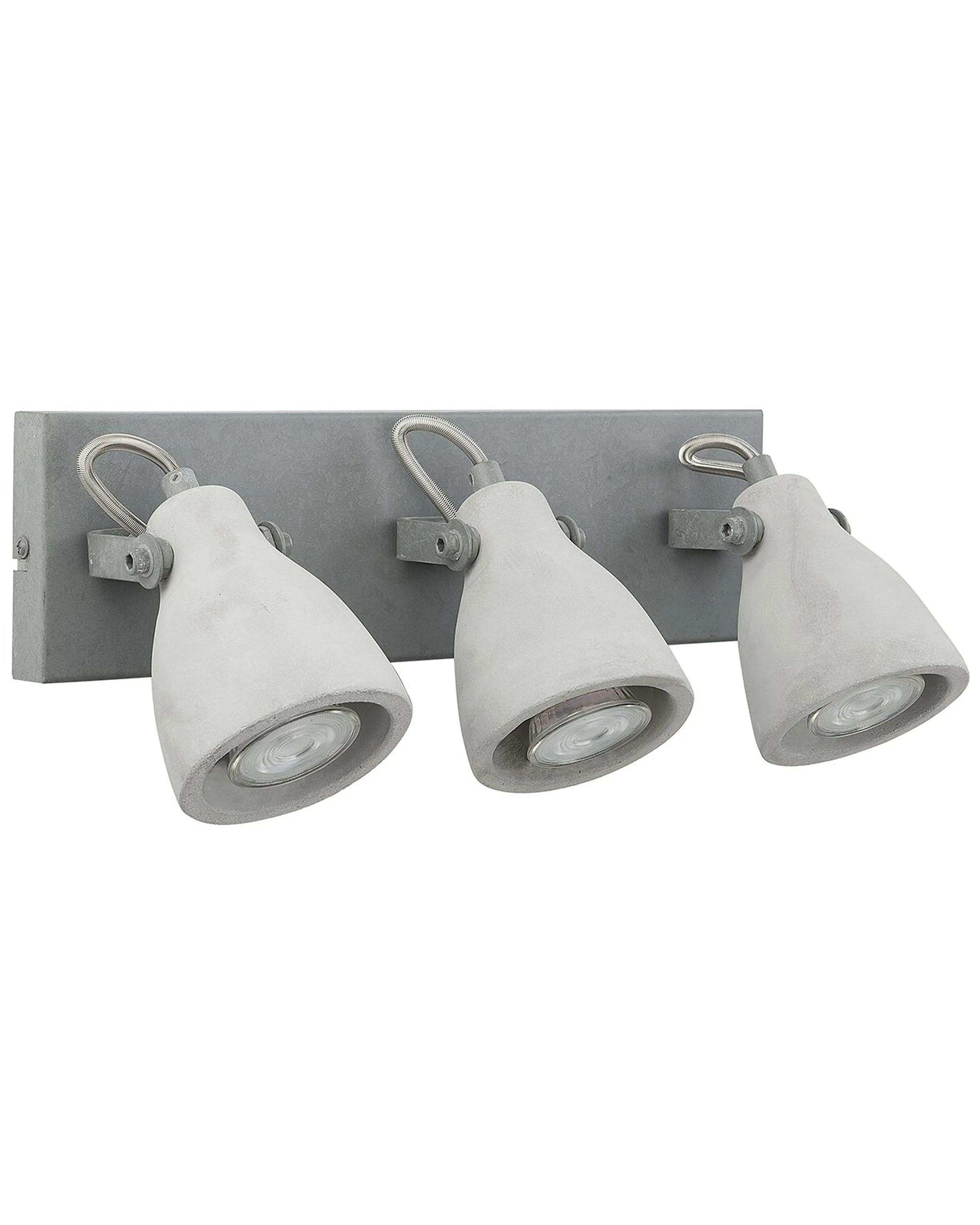3 Light Spotlight MISTAGO Adjustable Concrete Grey