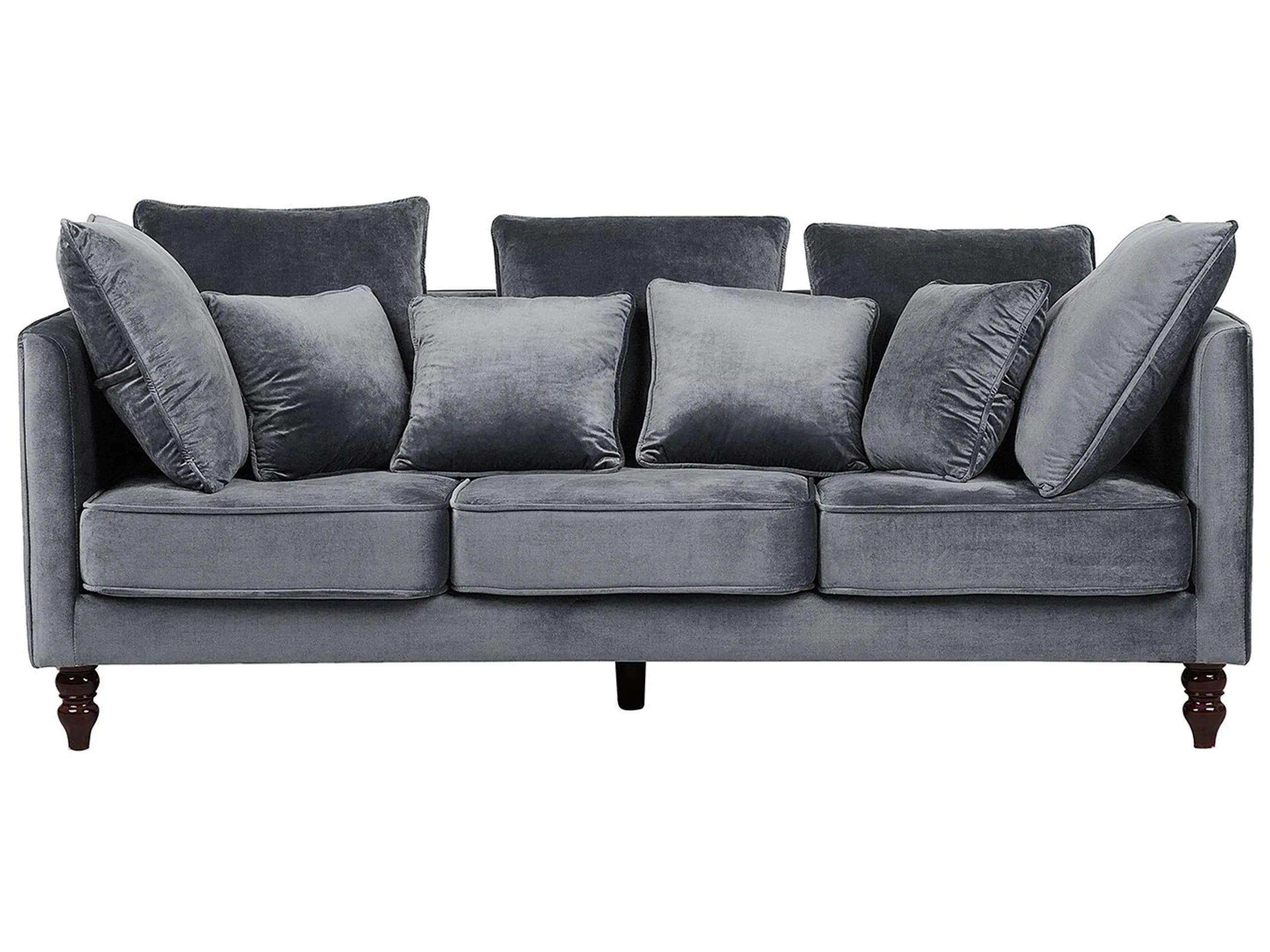 Sofa 3 Seater FENSTAD Velvet Grey