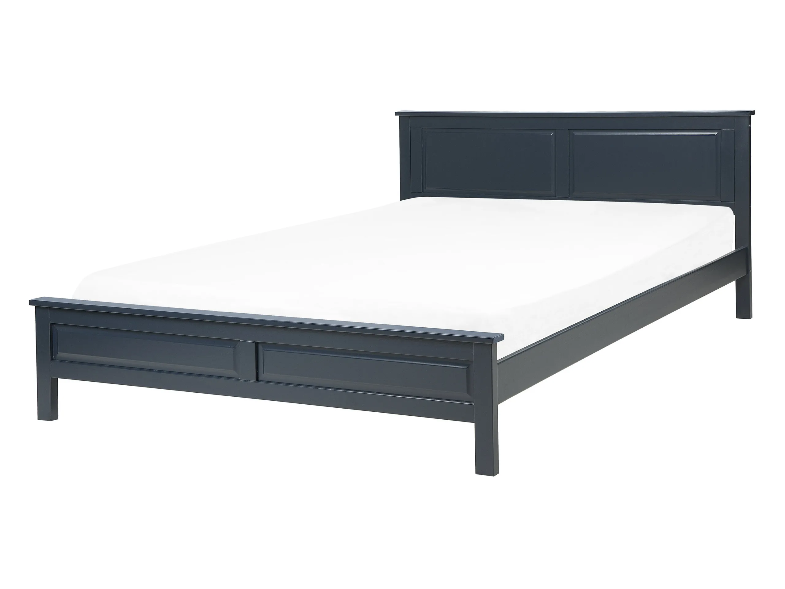 Cama Madera de pino OLIVET 140 x 200 cm Azul oscuro