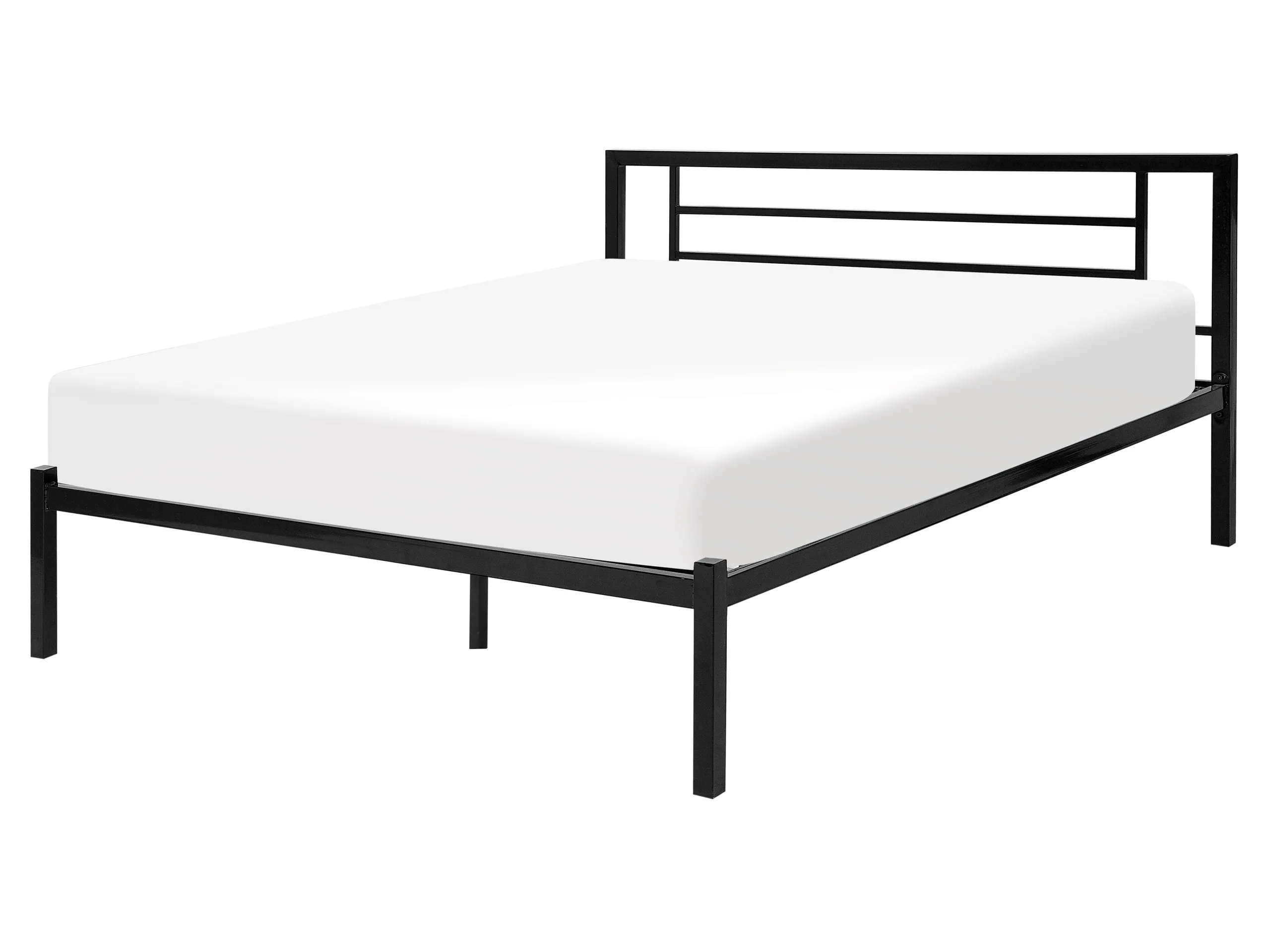 Cama Metal CUSSET 160 x 200 cm Negro