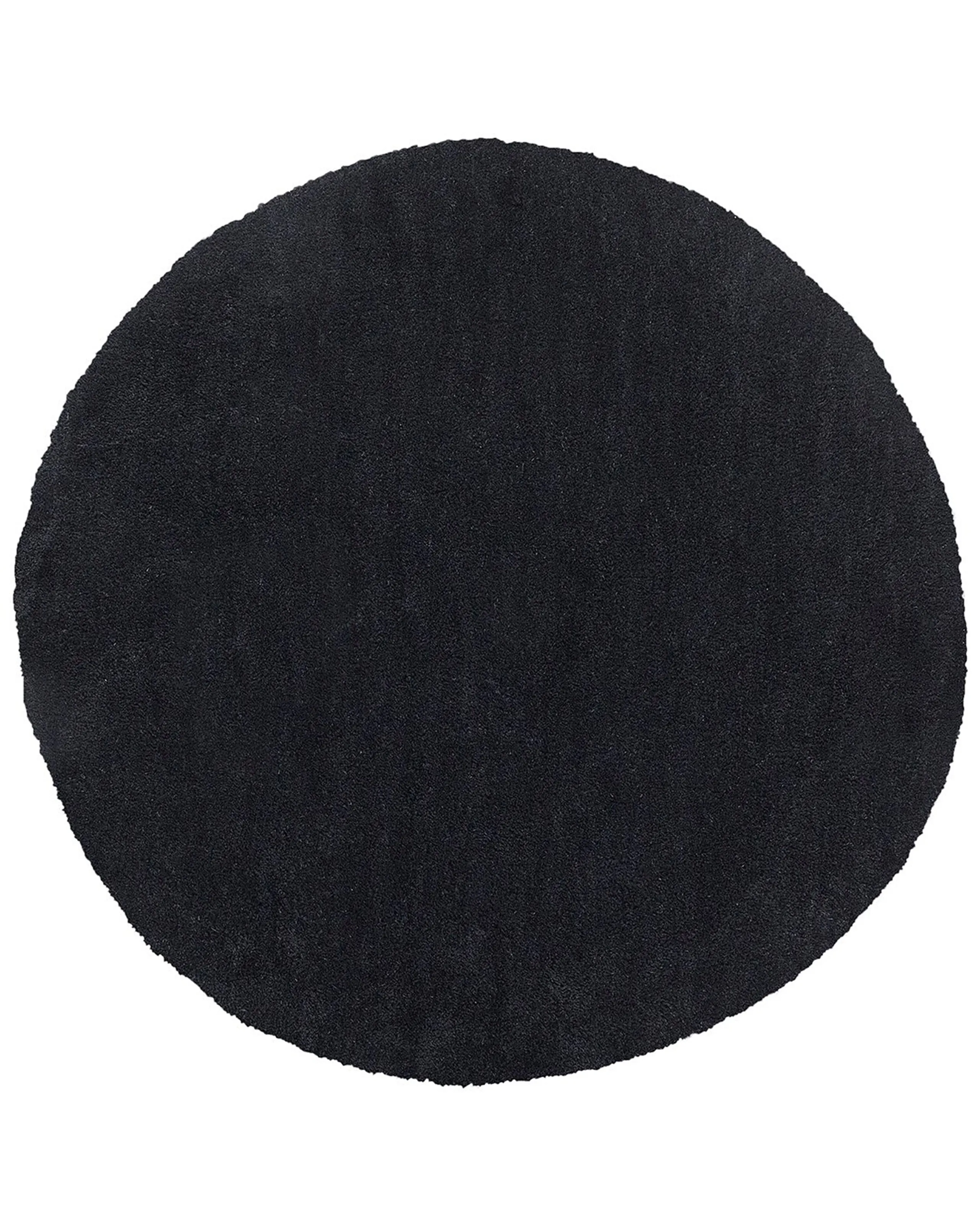 Alfombra de pelo largo DEMRE Negro ø 140 cm
