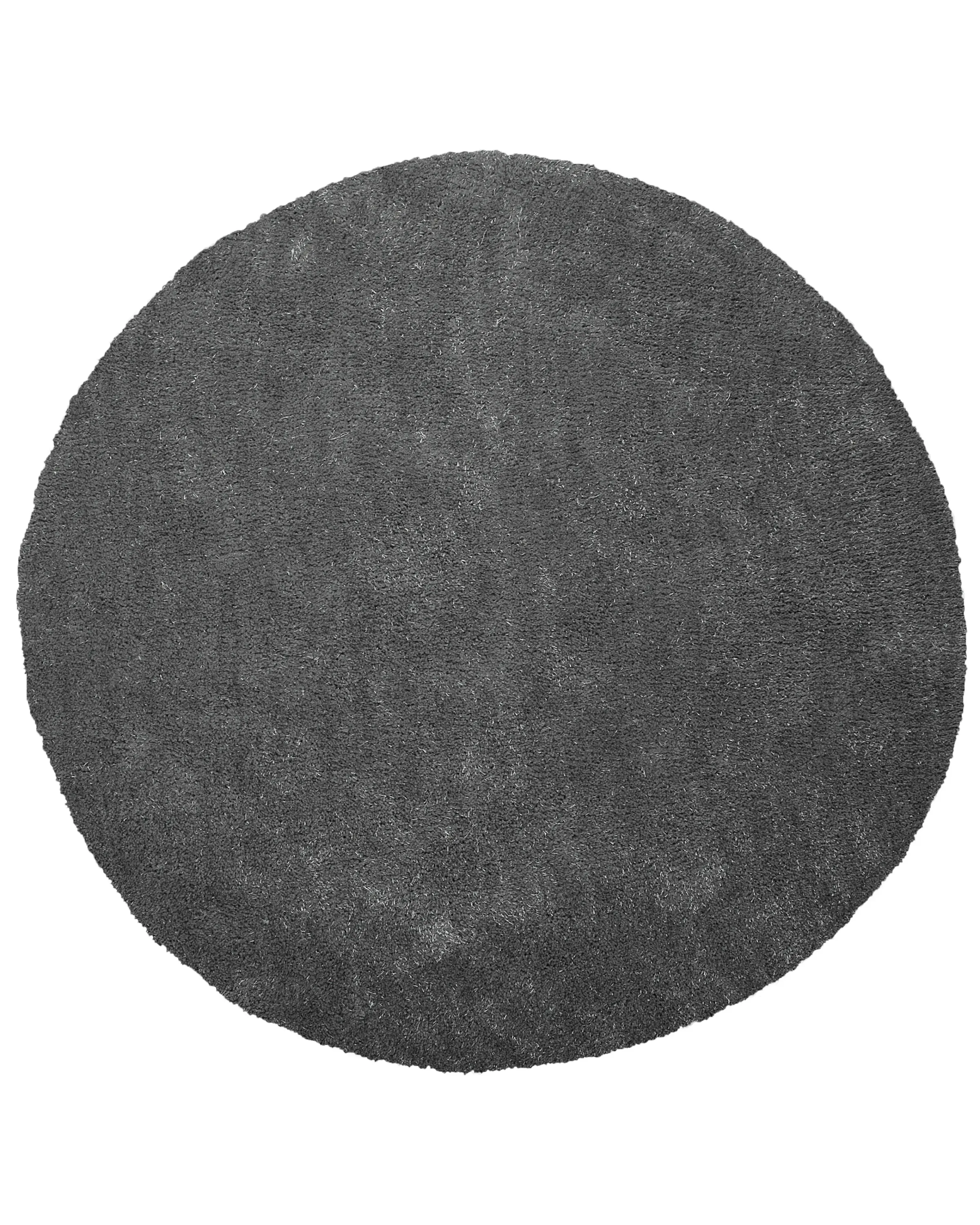 Alfombra de pelo largo DEMRE Gris oscuro ø 140 cm