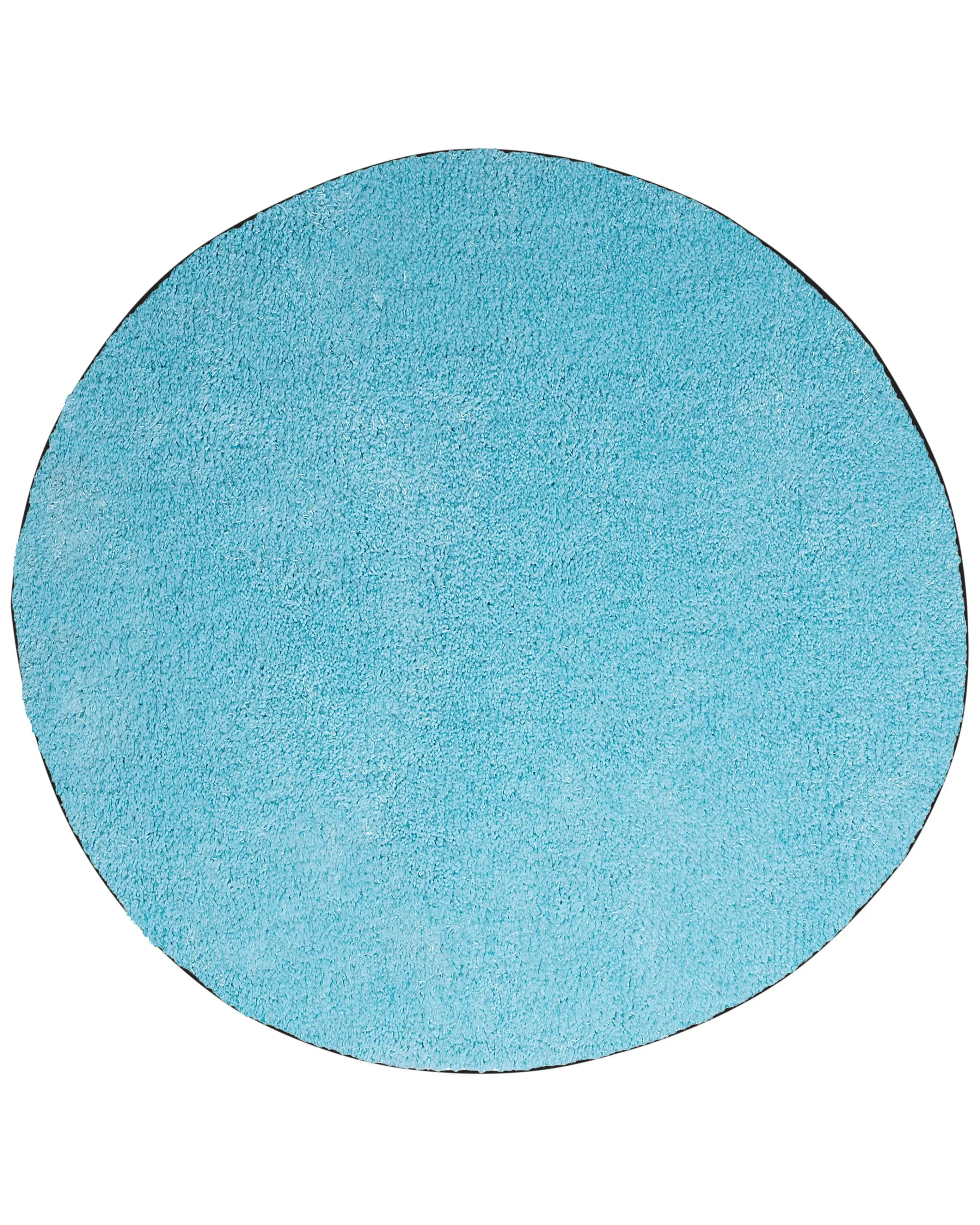 Alfombra de pelo largo DEMRE Azul claro ø 140 cm