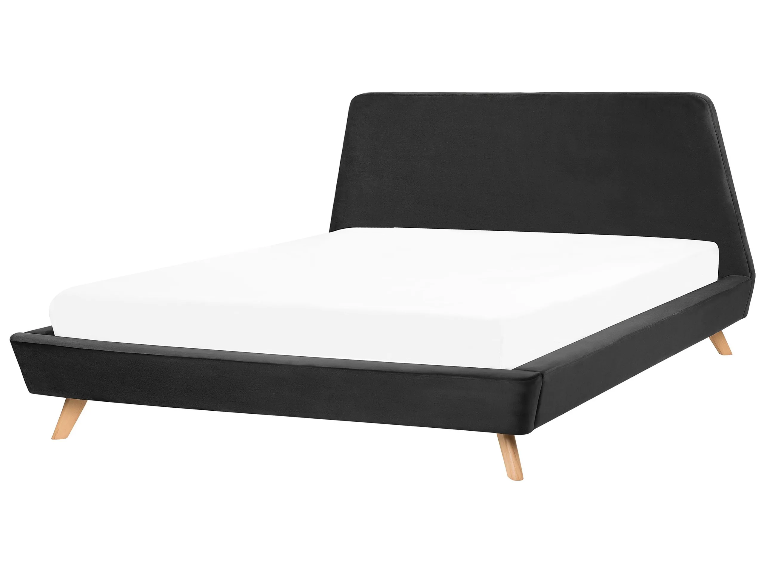 Cama Terciopelo VIENNE 180 x 200 cm Negro