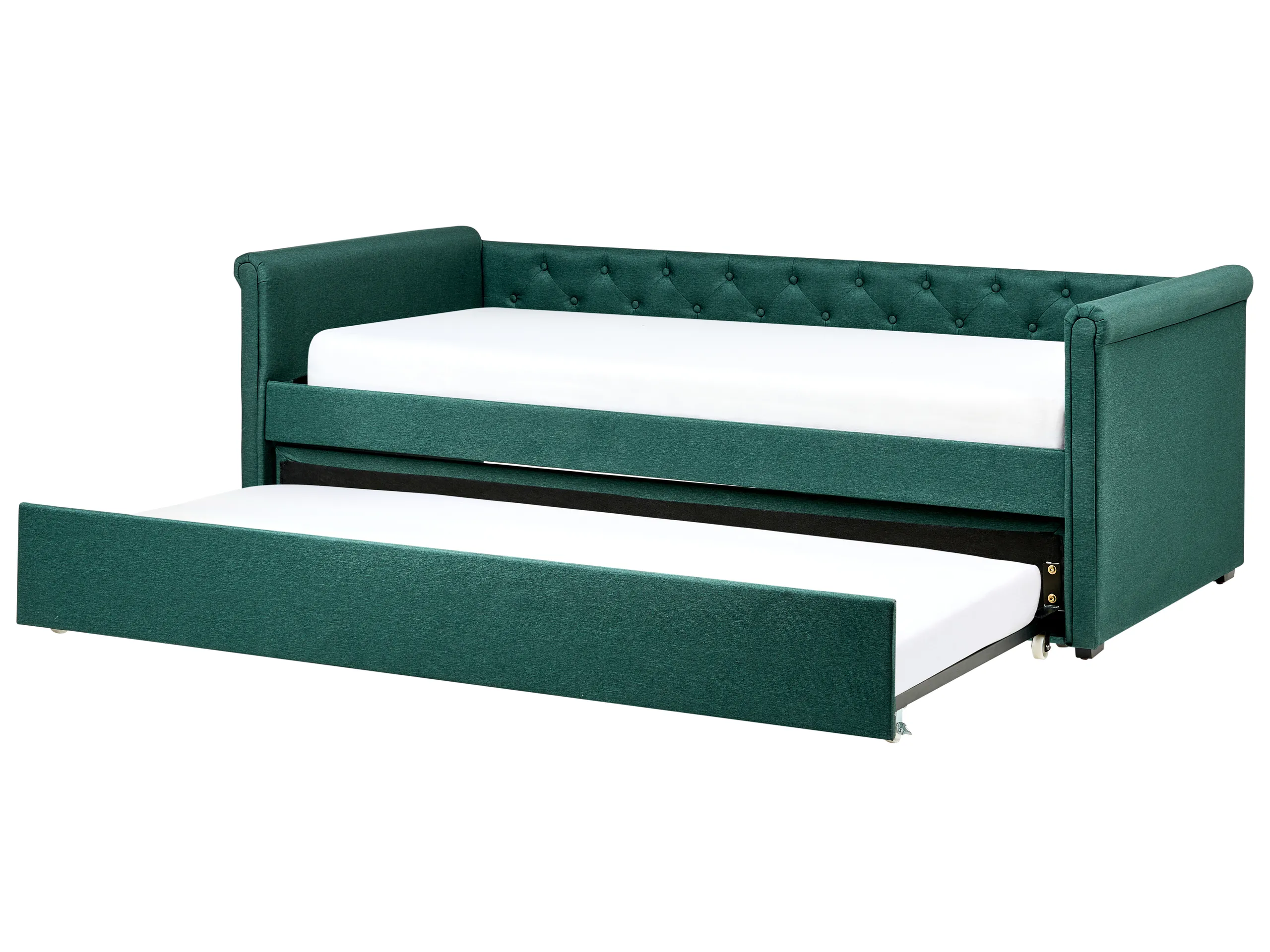 Cama nido Tela LIBOURNE 90 x 200 cm Verde oscuro