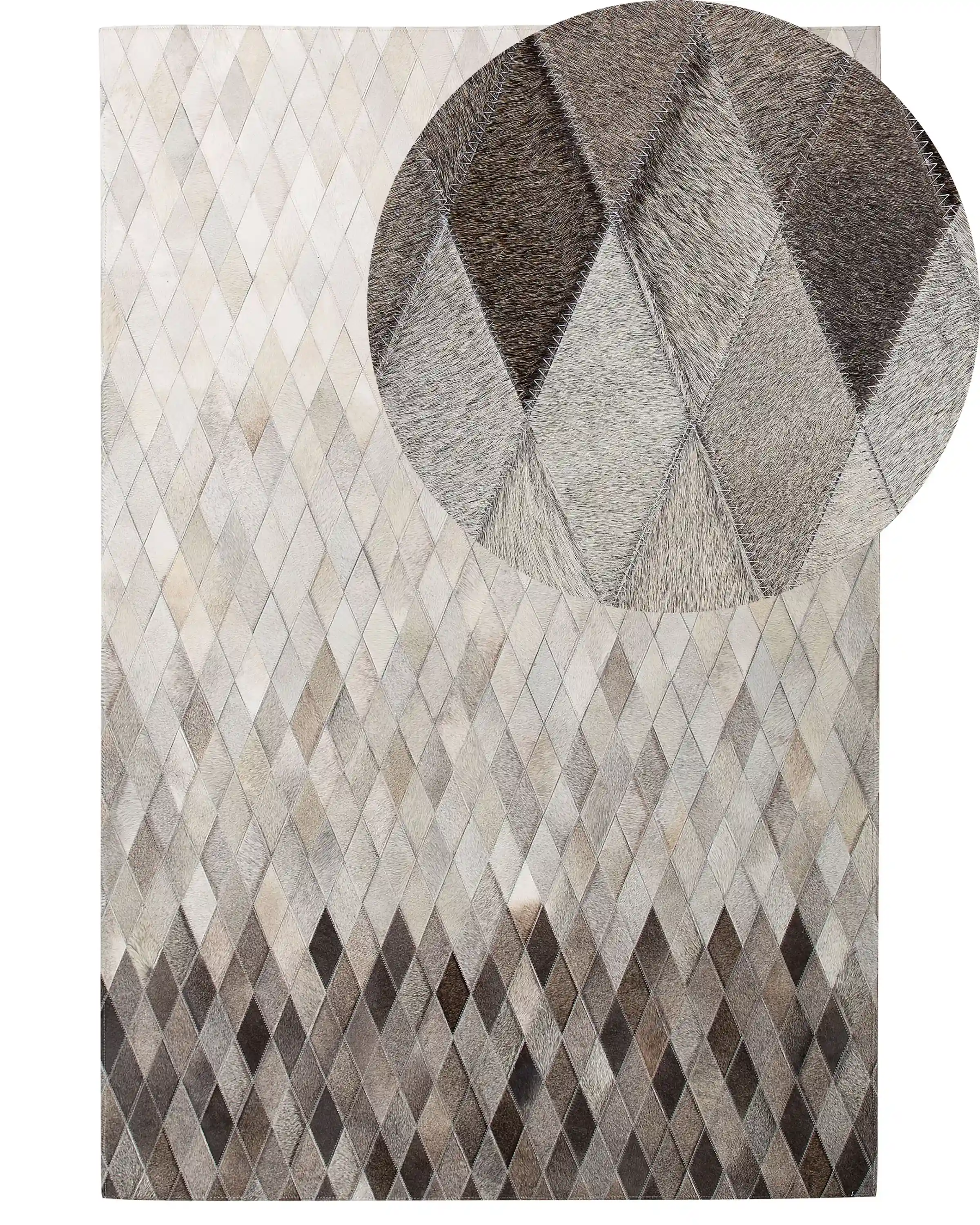Alfombra MALDAN Beige 160 x 230 cm Piel