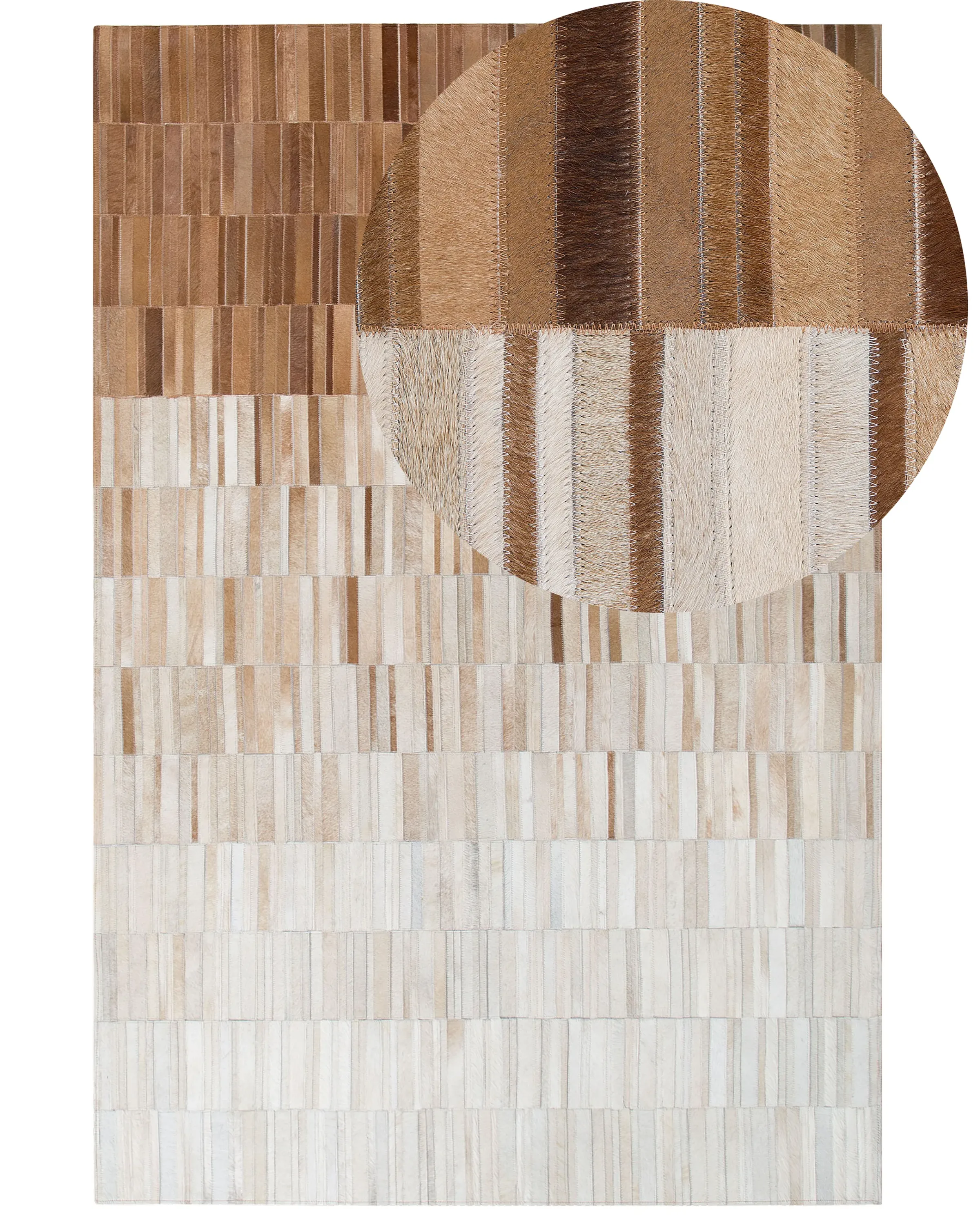 Alfombra YAGDA Beige 140 x 200 cm Piel