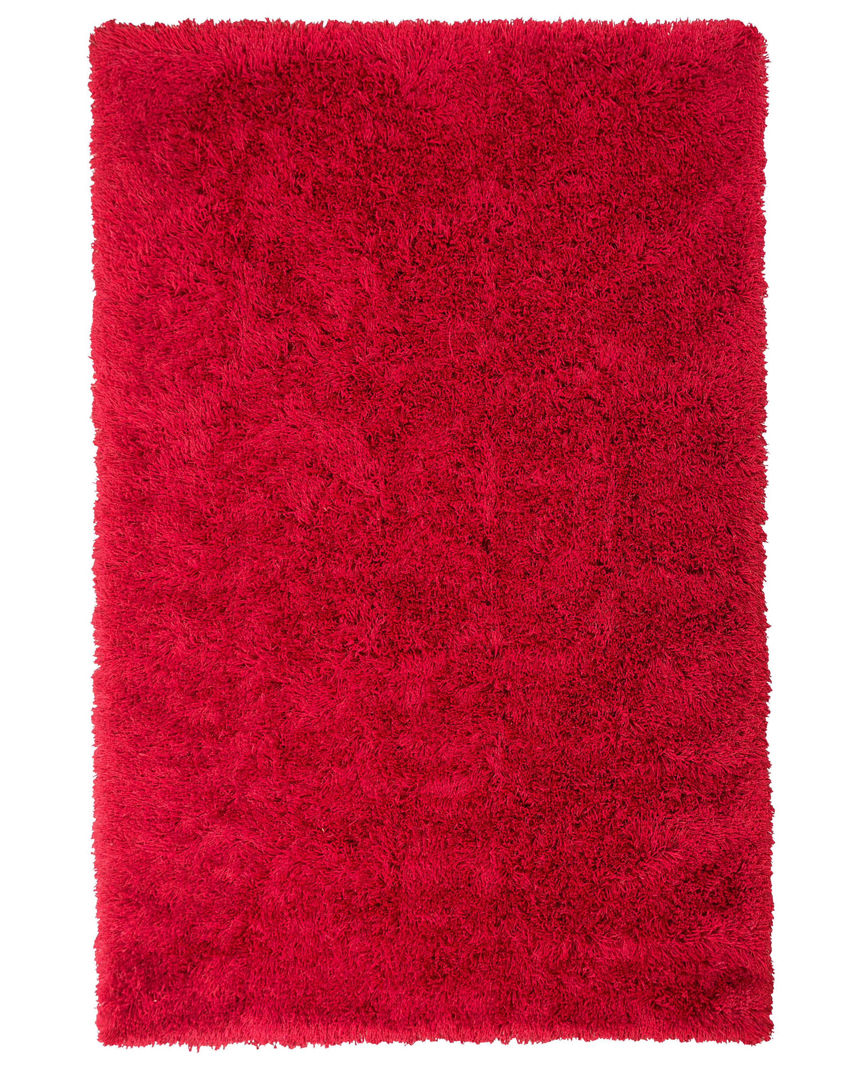 Alfombra de pelo largo CIDE Rojo 160 x 230 cm
