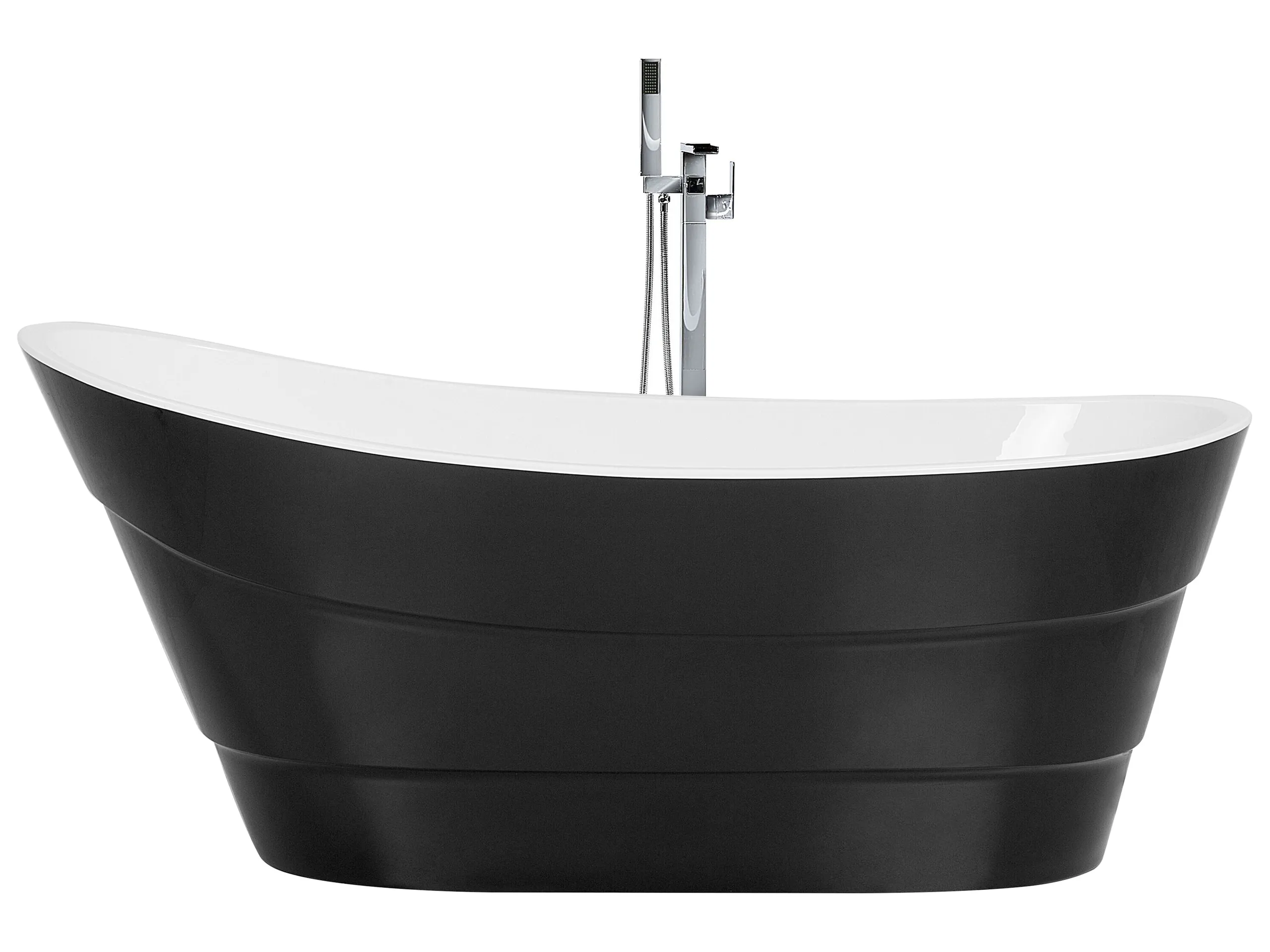 Bañera independiente BUENAVISTA 170 x 73 cm Negro