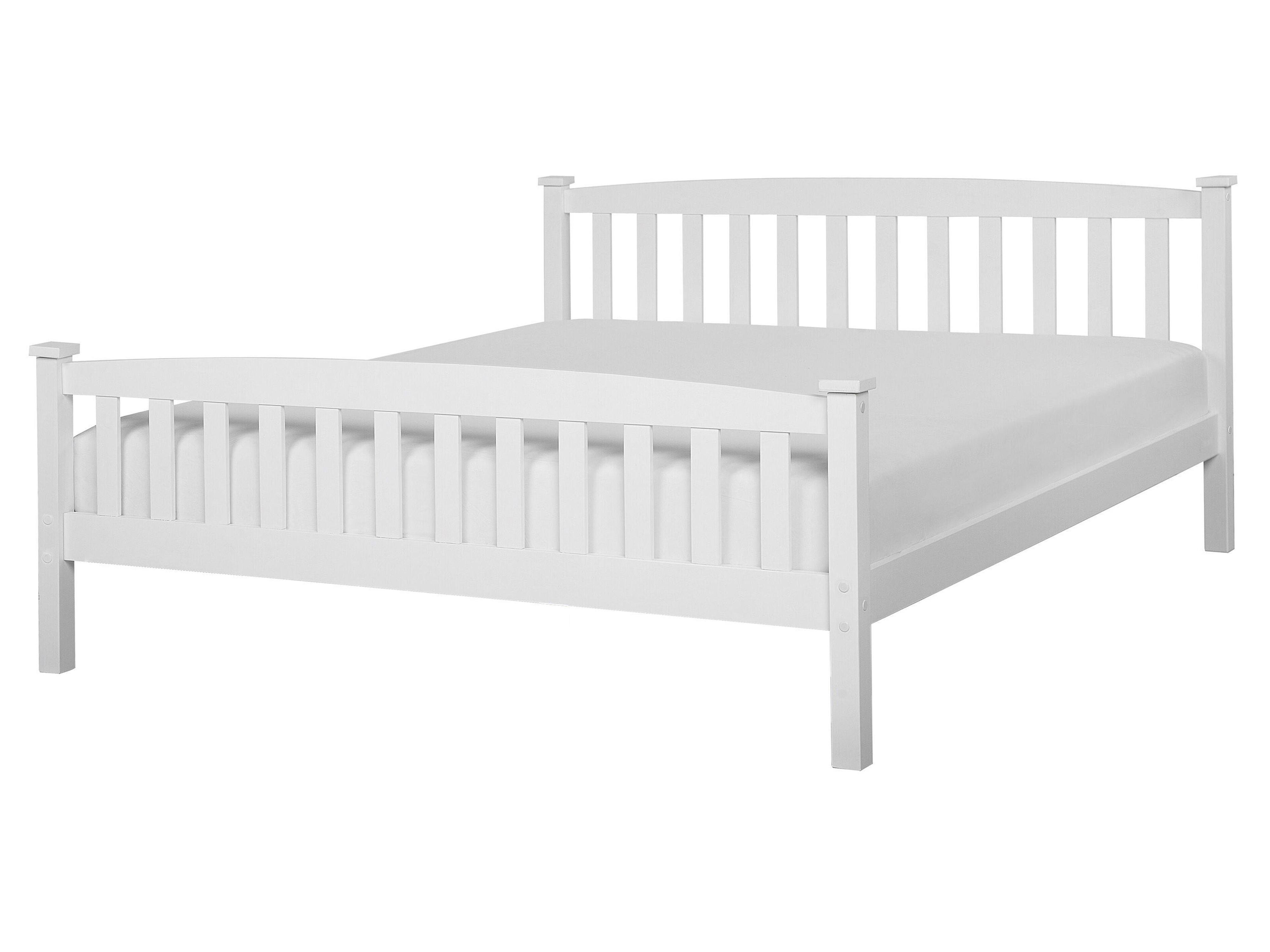 Cama Madera de pino GIVERNY 160 x 200 cm Blanco