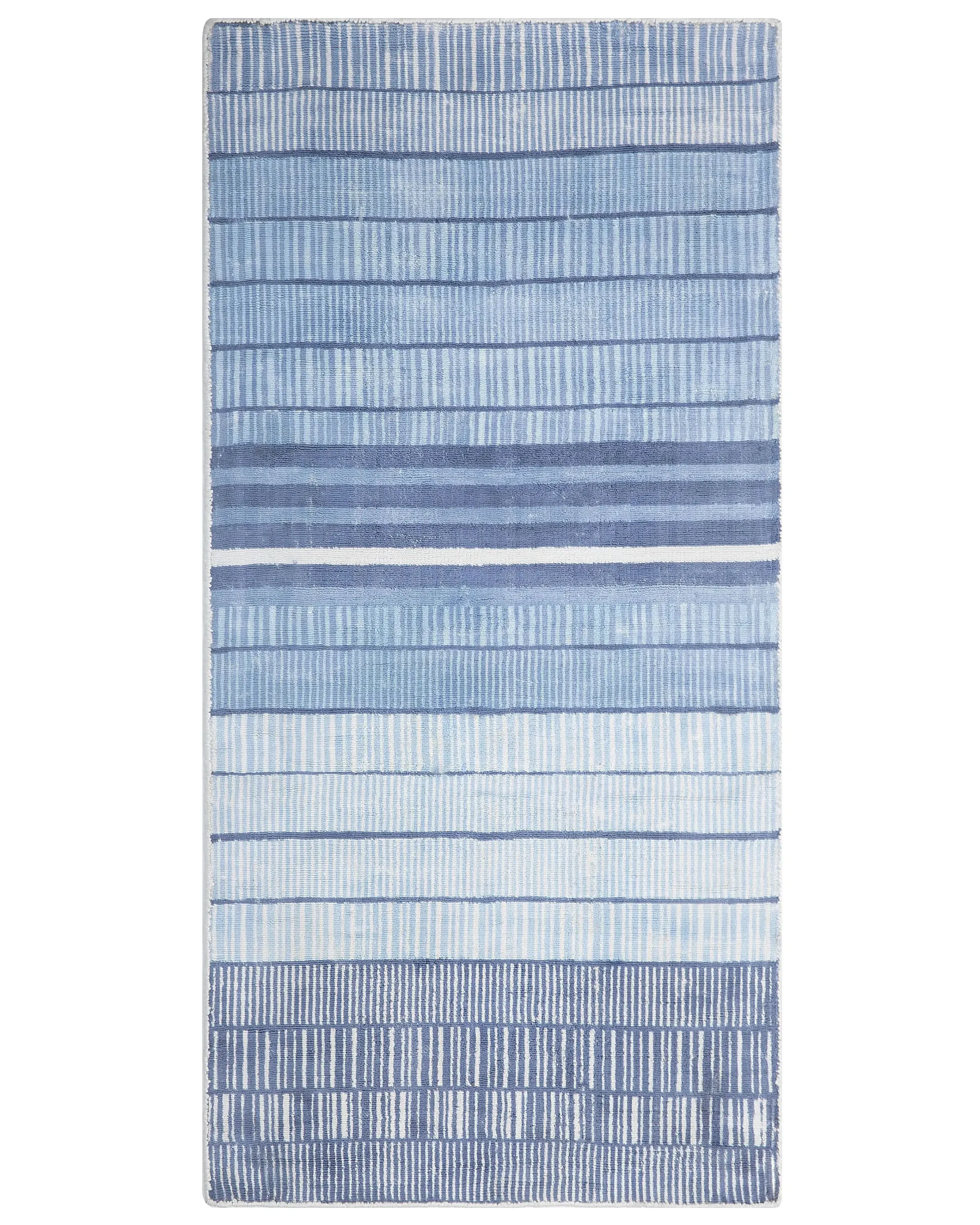 Alfombra YARDERE Azul claro 80 x 150 cm Viscosa