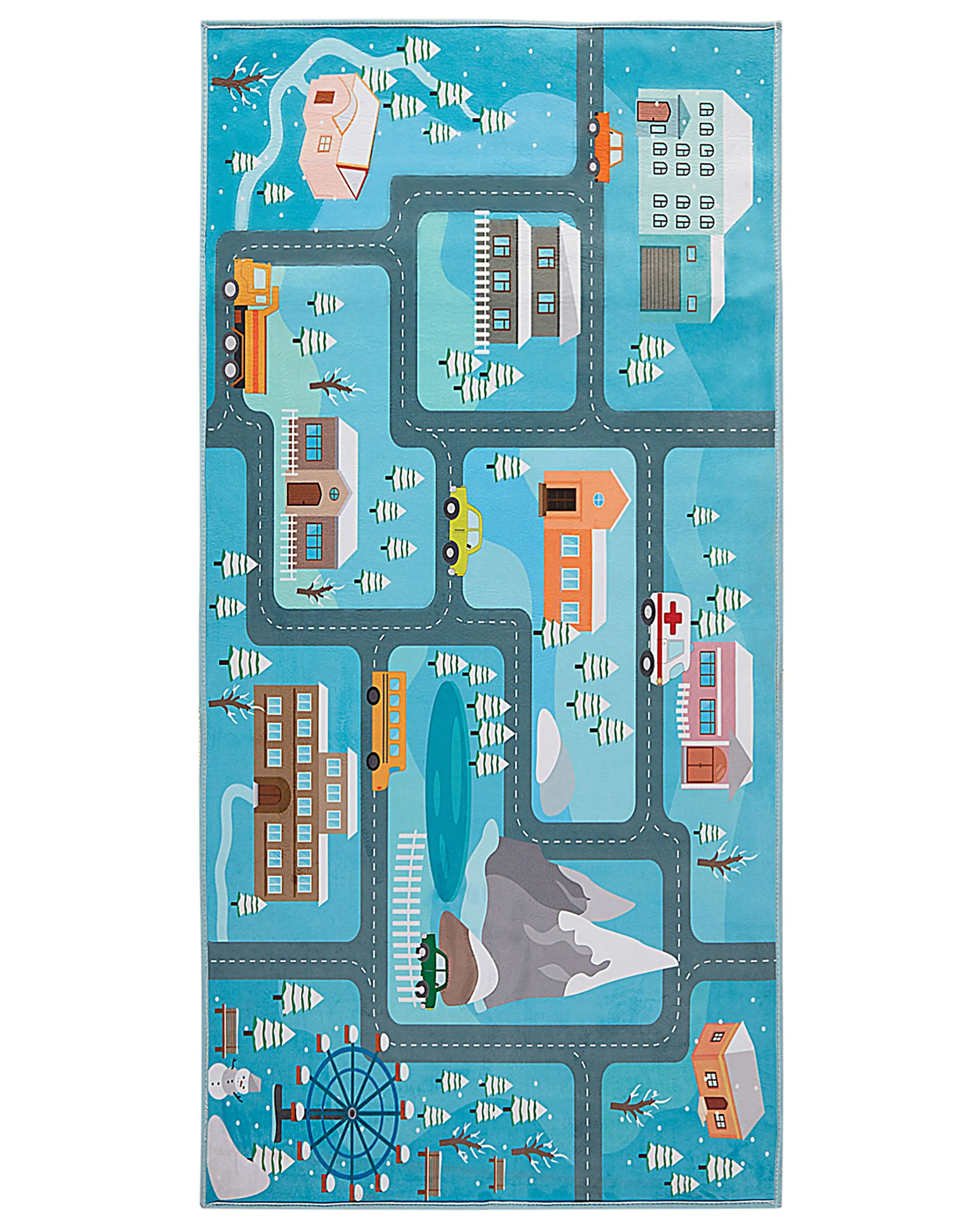 Alfombra infantil KIGI Azul 80 x 150 cm