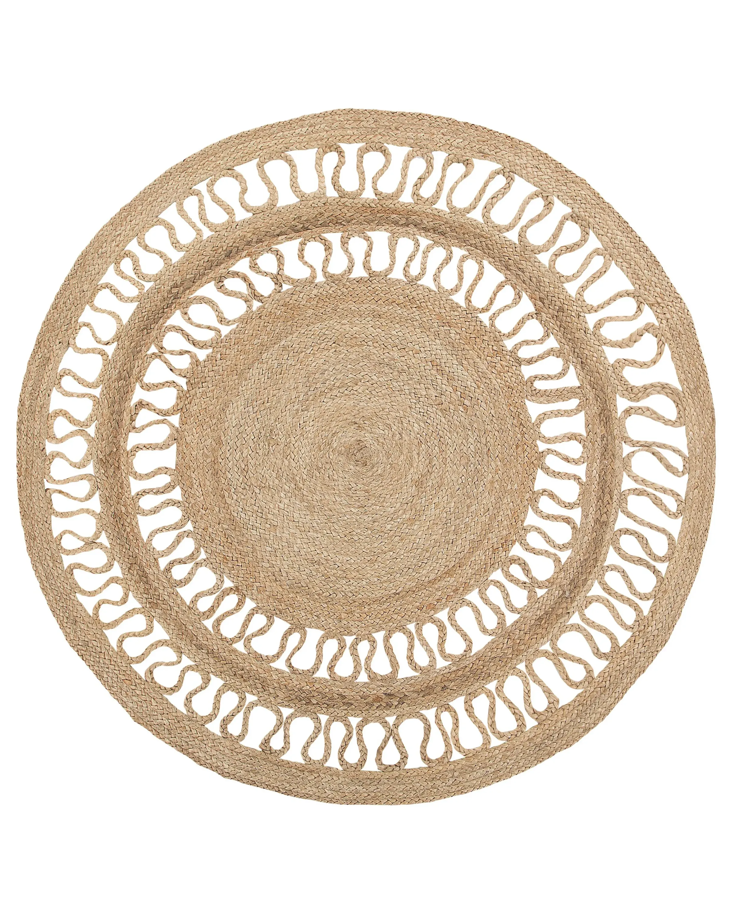 Alfombra DIKILI Beige ø 120 cm Yute